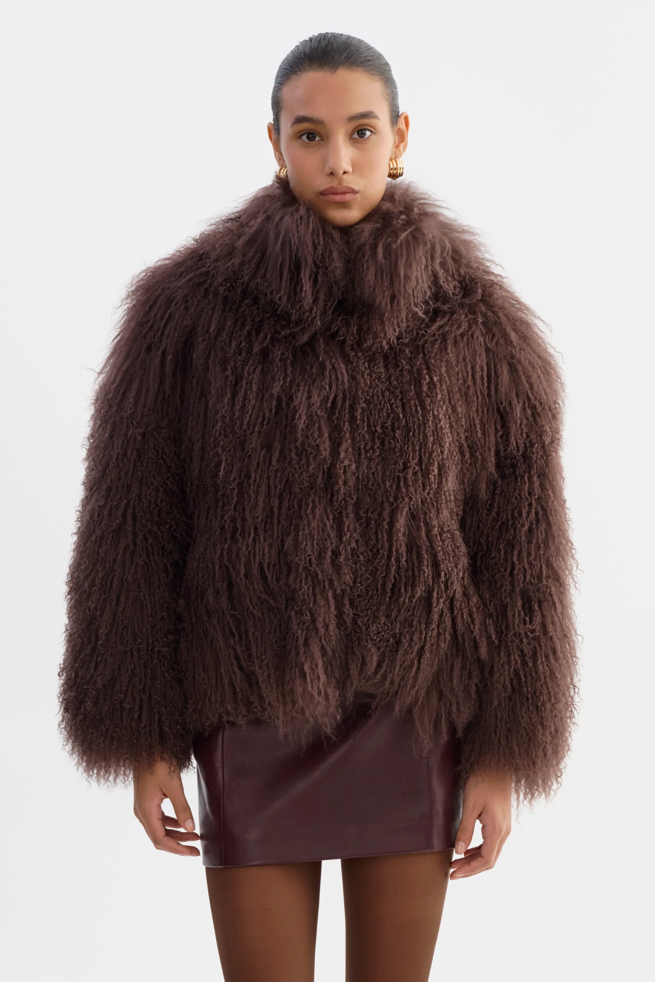 BIANCA | Mongolian Shearling Jacket sold by LAMARQUE