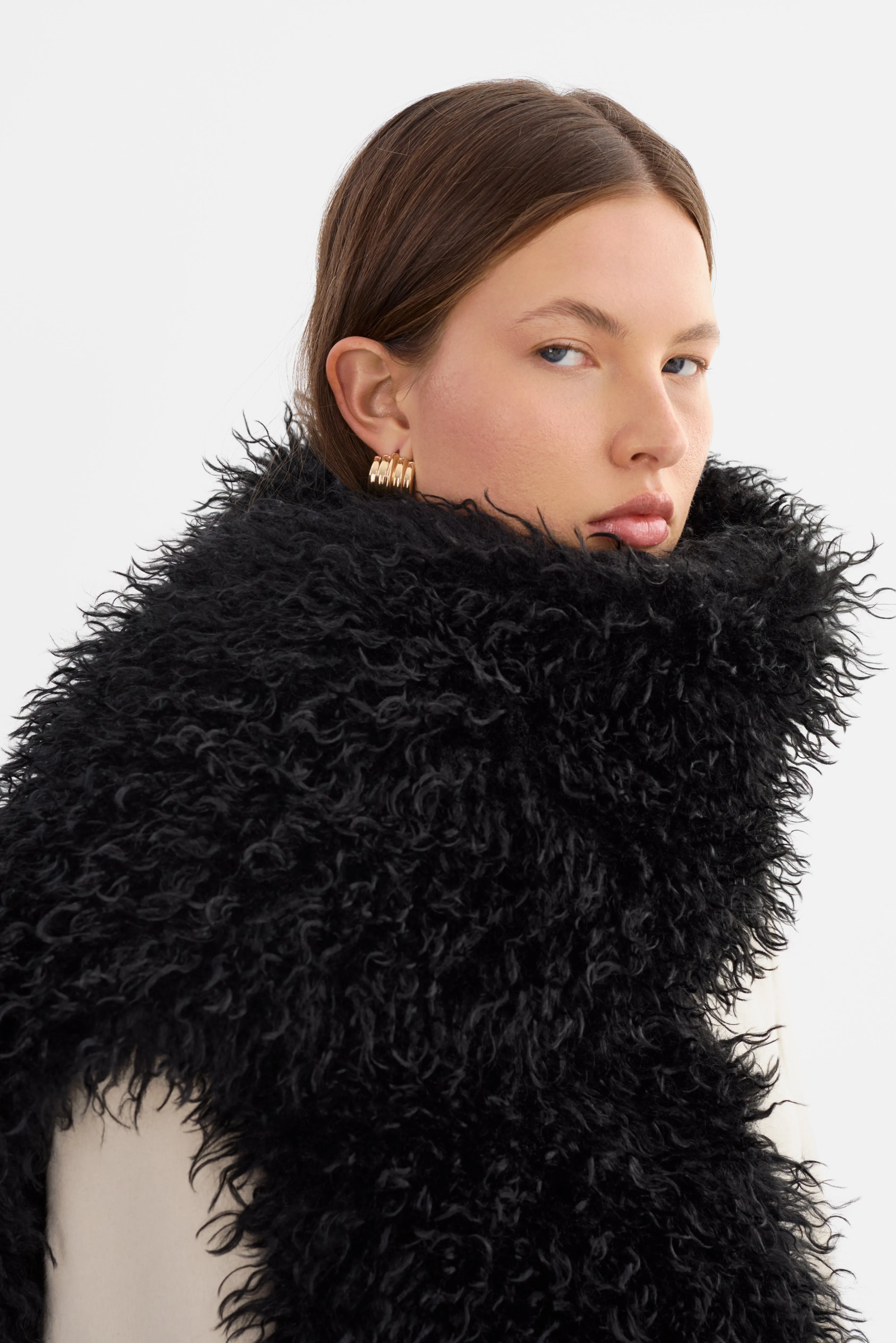 HARIS | Oversized Faux Fur Scarf sold by LAMARQUE product image thumbnail 2