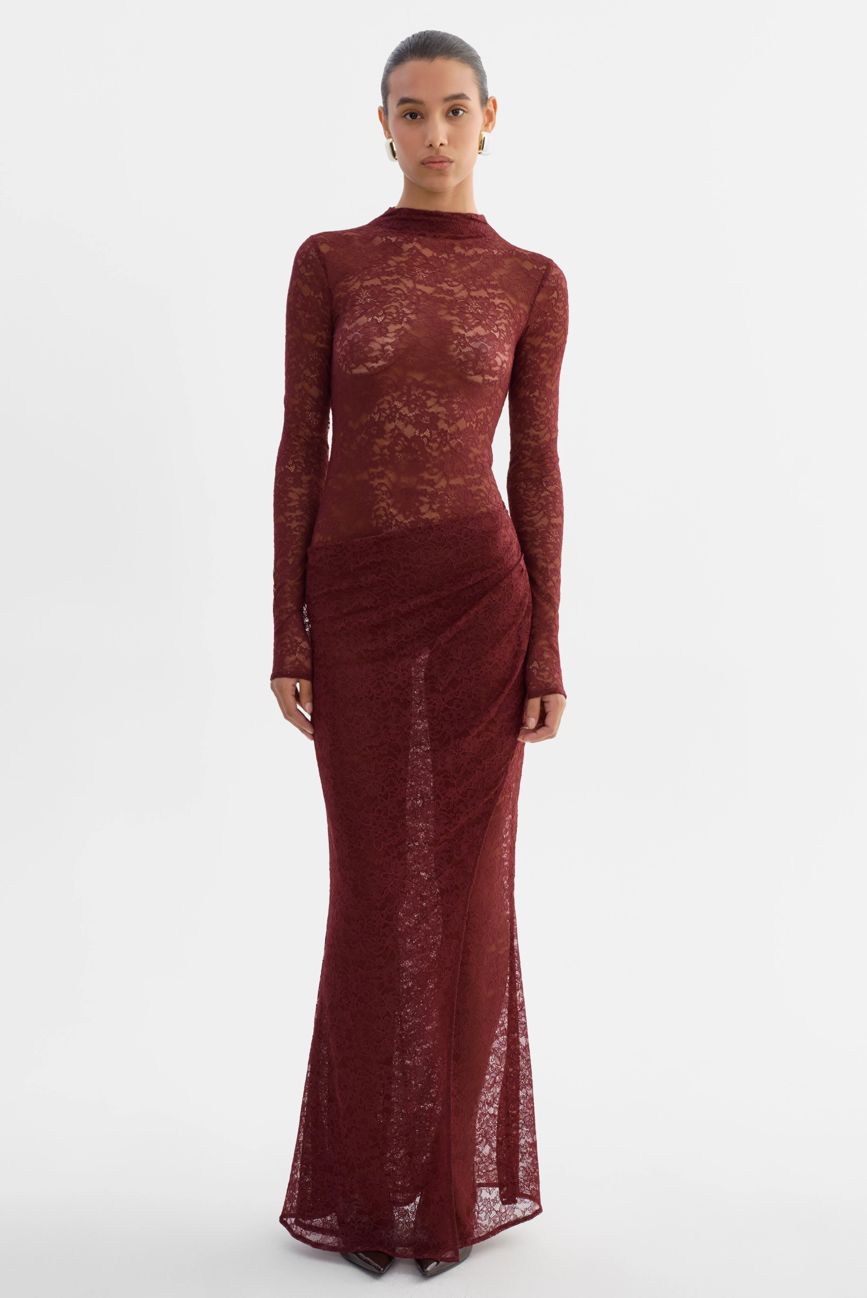 KRYSTA | Lace Maxi Dress sold by LAMARQUE