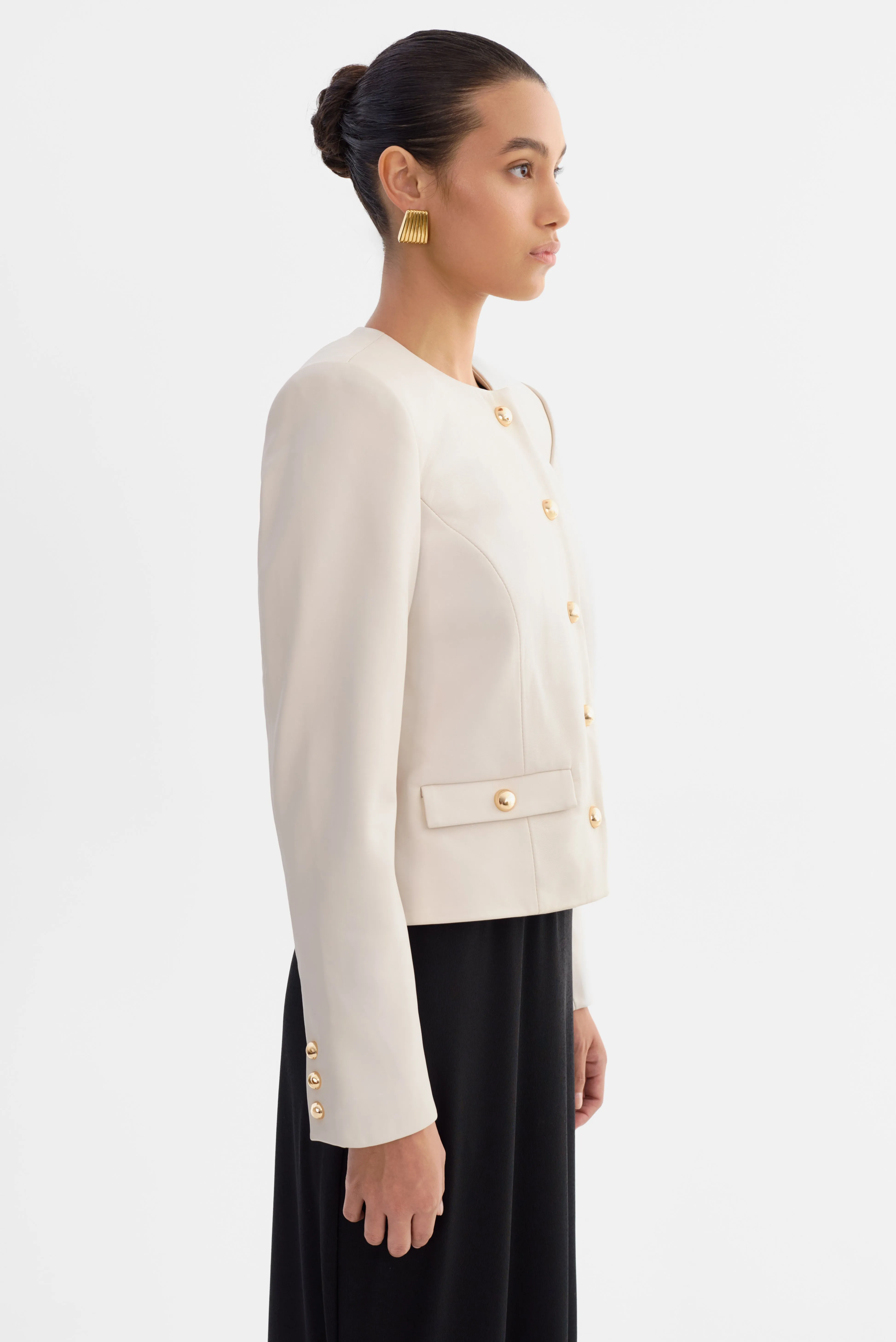 LYNN | Leather Jacket sold by LAMARQUE product image thumbnail 3