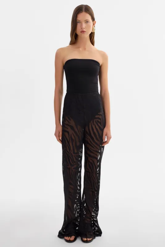 BECKY | Sheer Zebra Pants sold by LAMARQUE