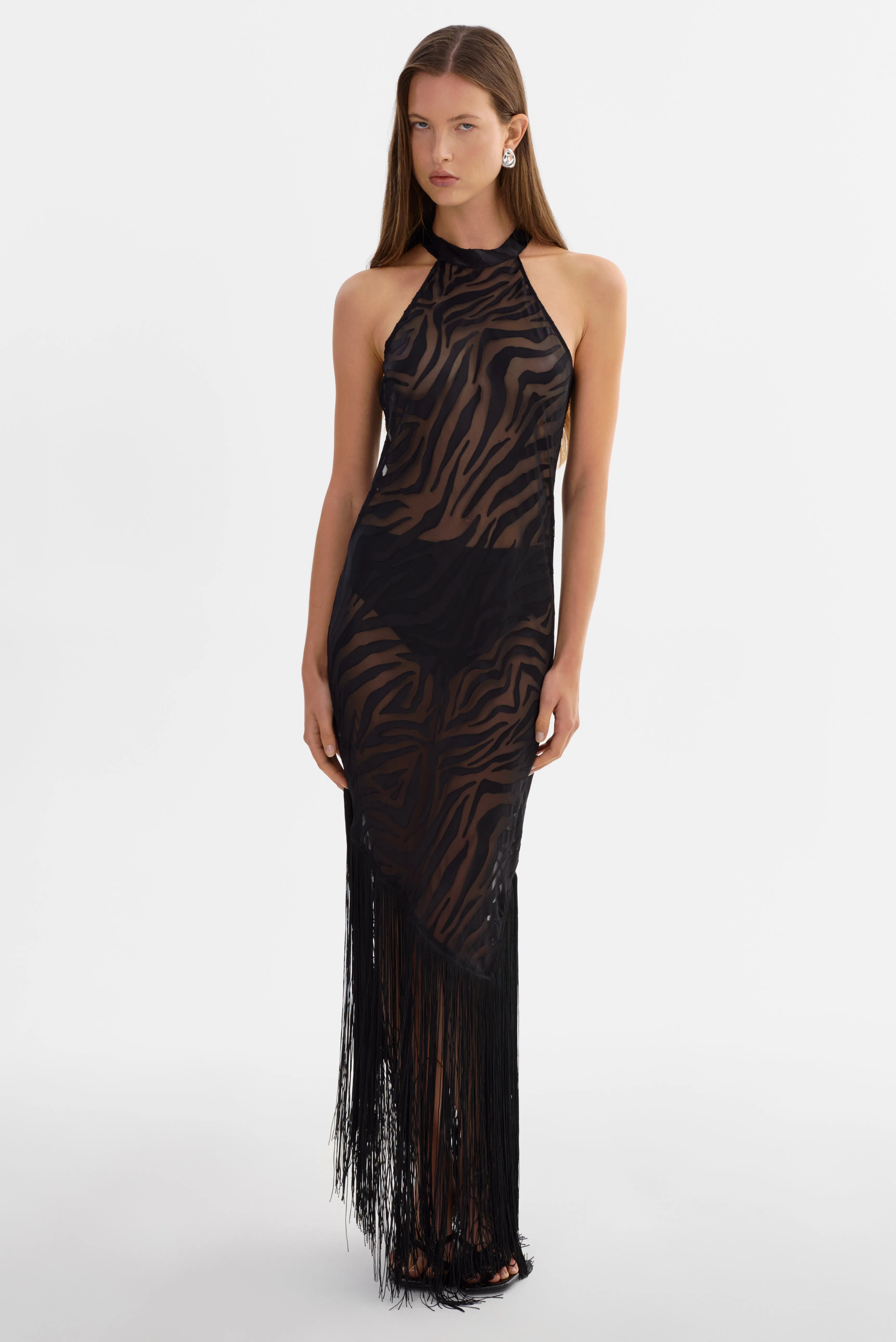 JENNINE | Sheer Zebra Dress sold by LAMARQUE