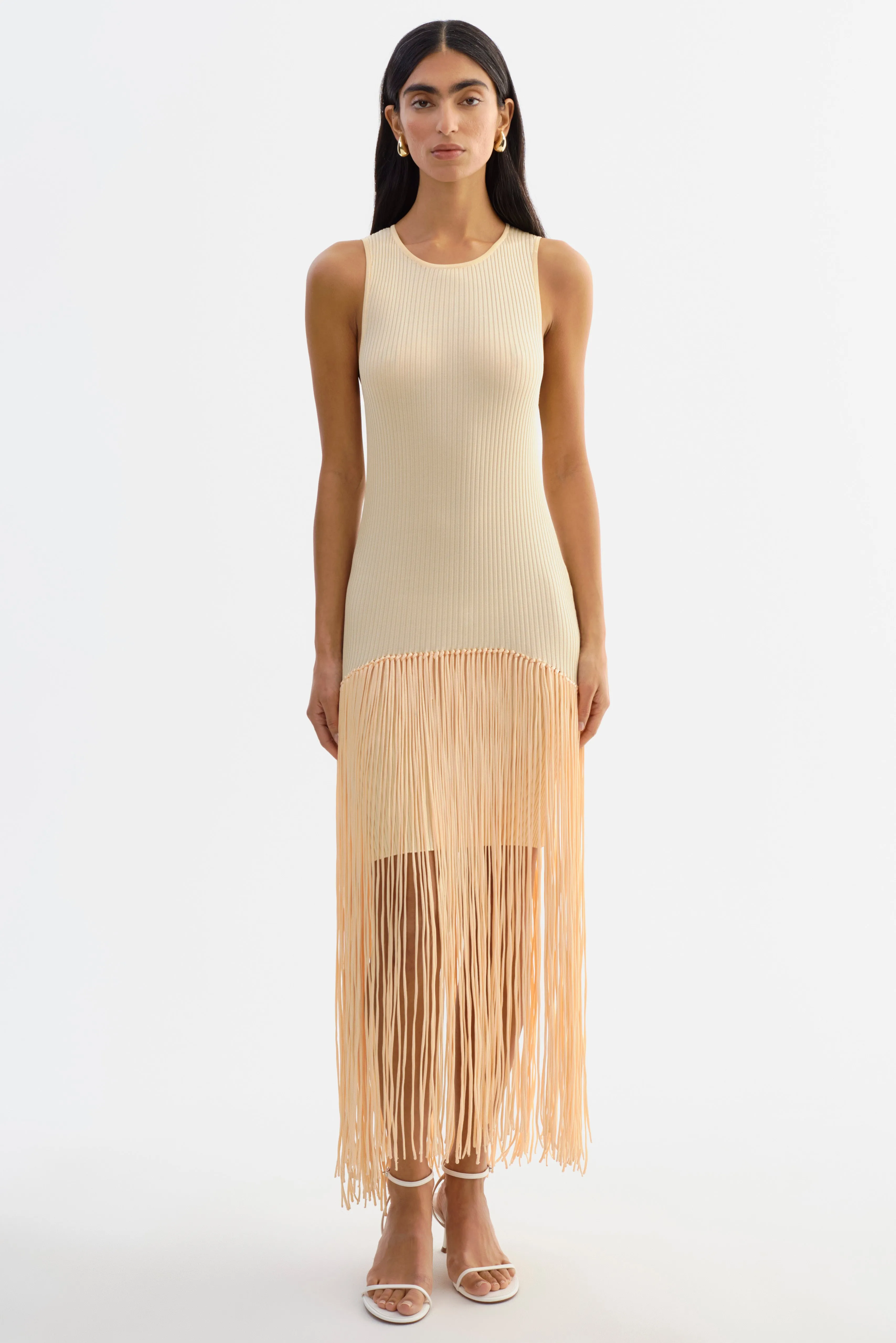 ADELITA | Shimmery Rib Knit Maxi Dress sold by LAMARQUE product image thumbnail 5