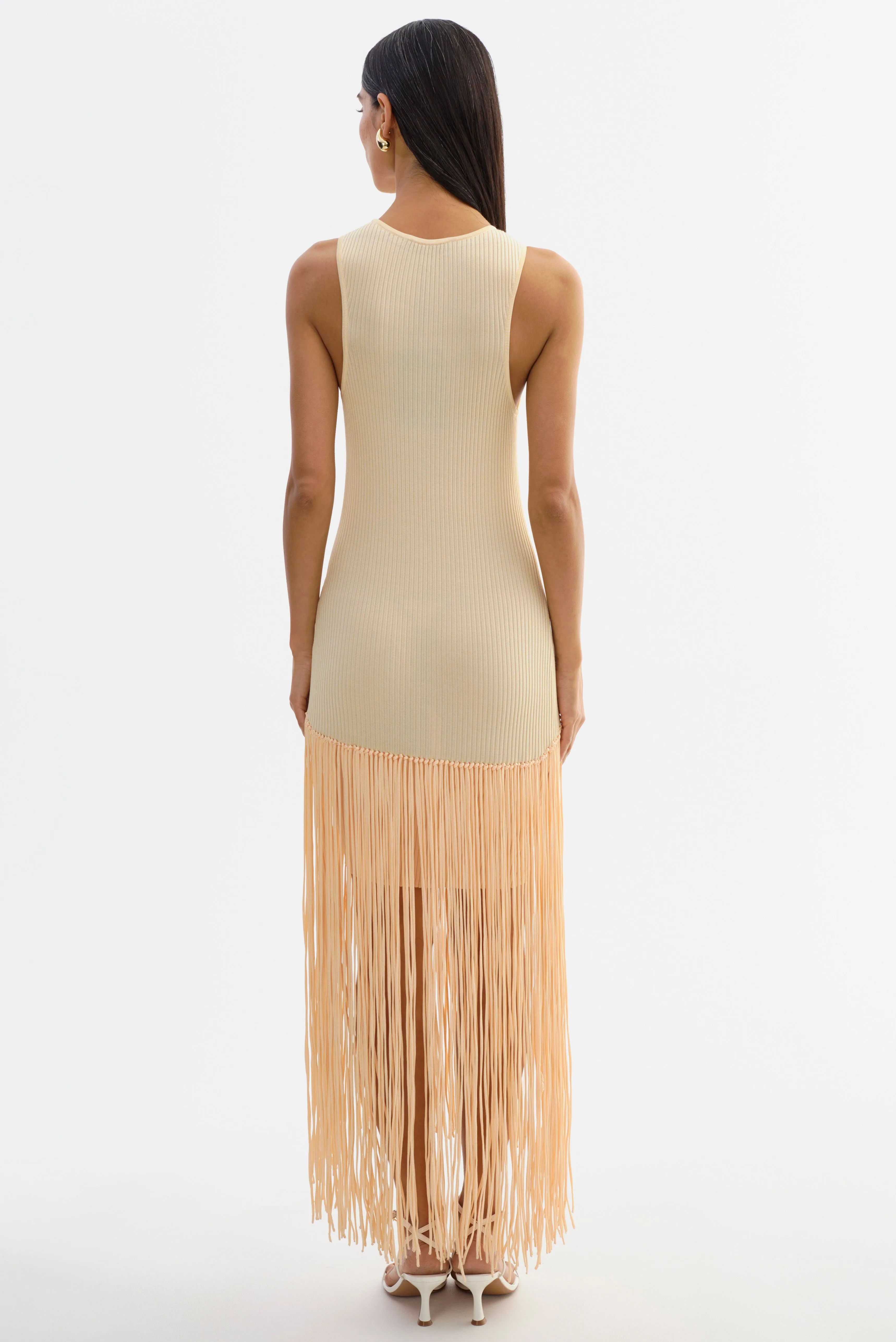 ADELITA | Shimmery Rib Knit Maxi Dress sold by LAMARQUE product image thumbnail 4