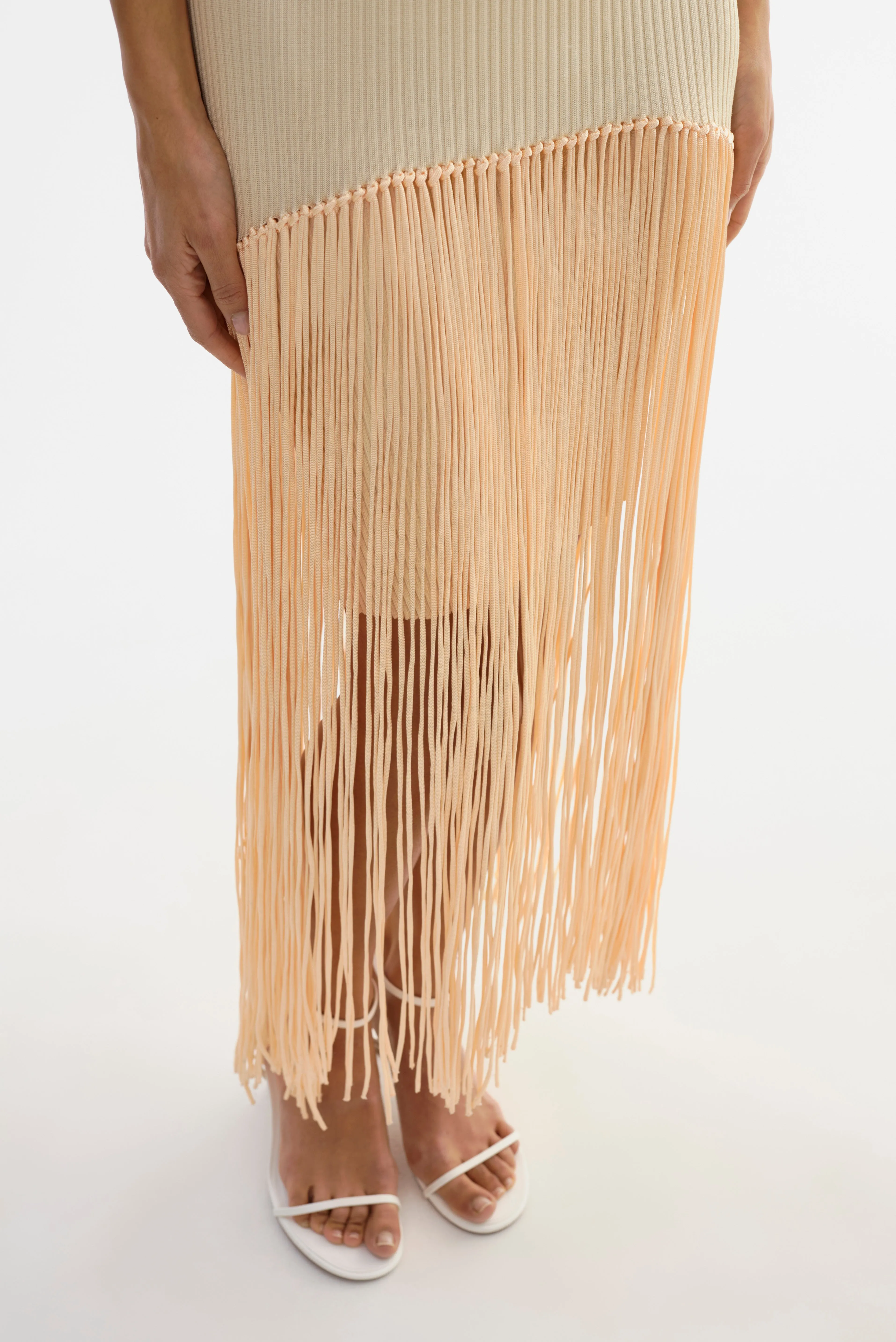 ADELITA | Shimmery Rib Knit Maxi Dress sold by LAMARQUE product image thumbnail 2