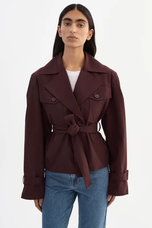 QUINN | Cropped Trench Coat made by LAMARQUE