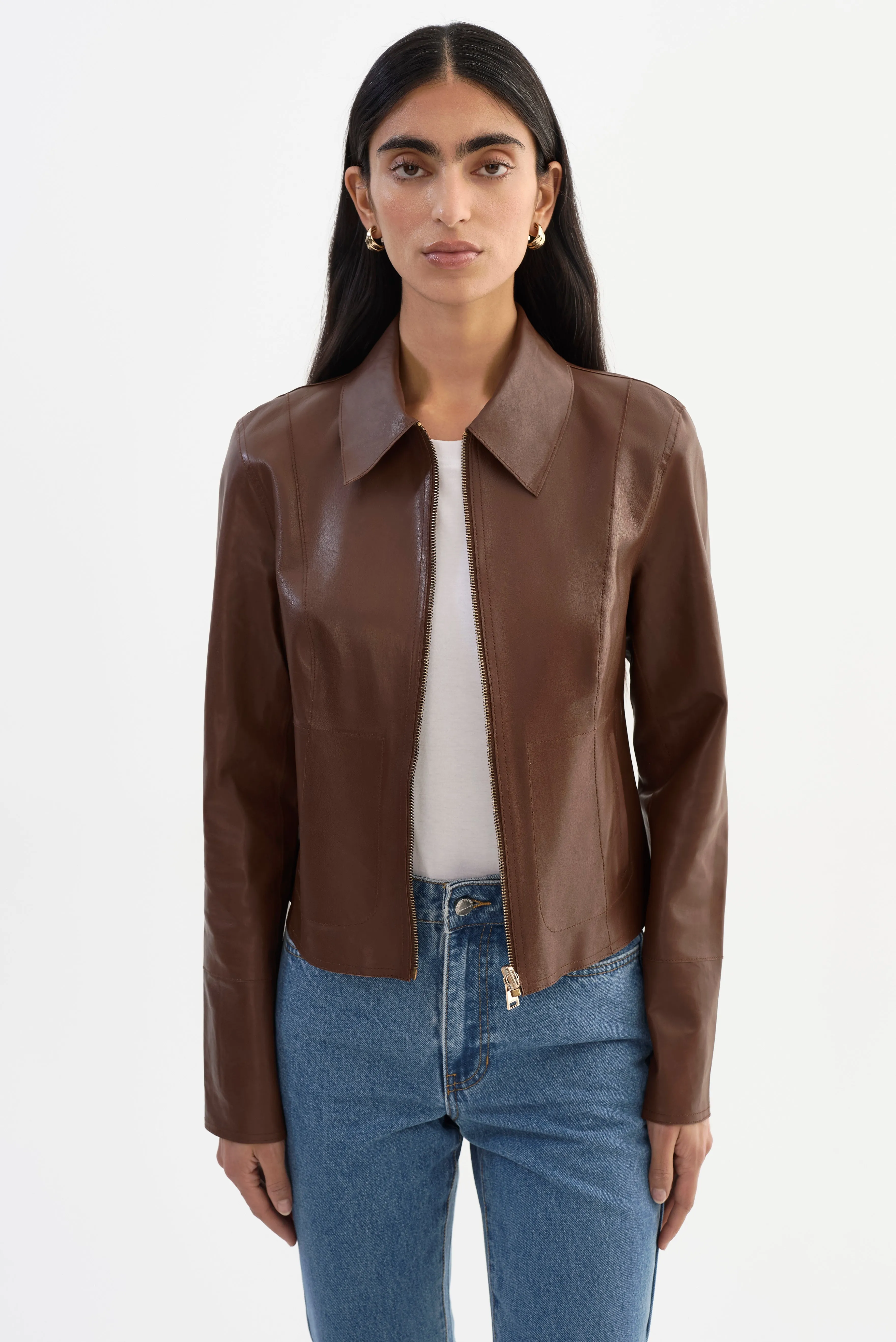 CLARIE | Reversible Leather Jacket sold by LAMARQUE product image thumbnail 4