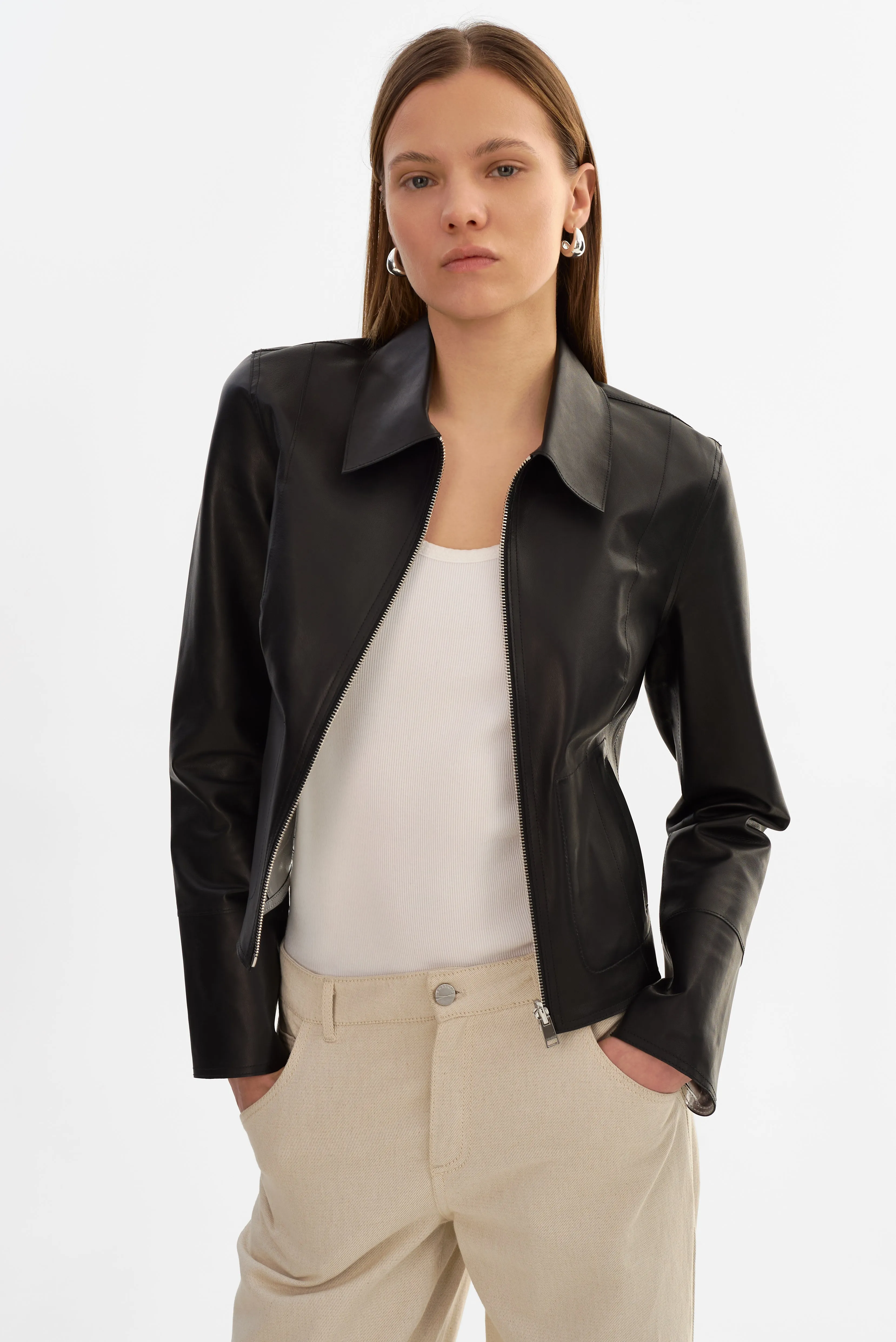 CLARIE | Reversible Leather Jacket sold by LAMARQUE product image thumbnail 3