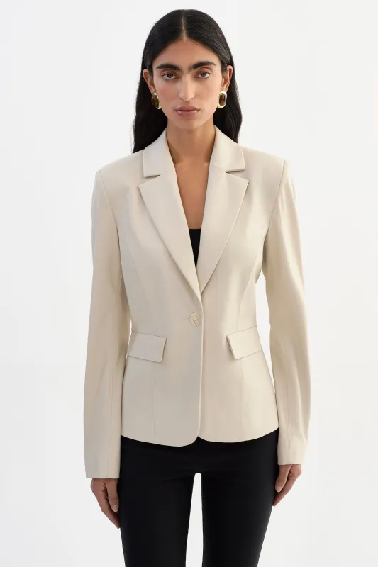 DAVIE | Faux Leather Blazer made by LAMARQUE
