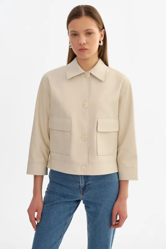 ELARA | Faux Leather Jacket made by LAMARQUE