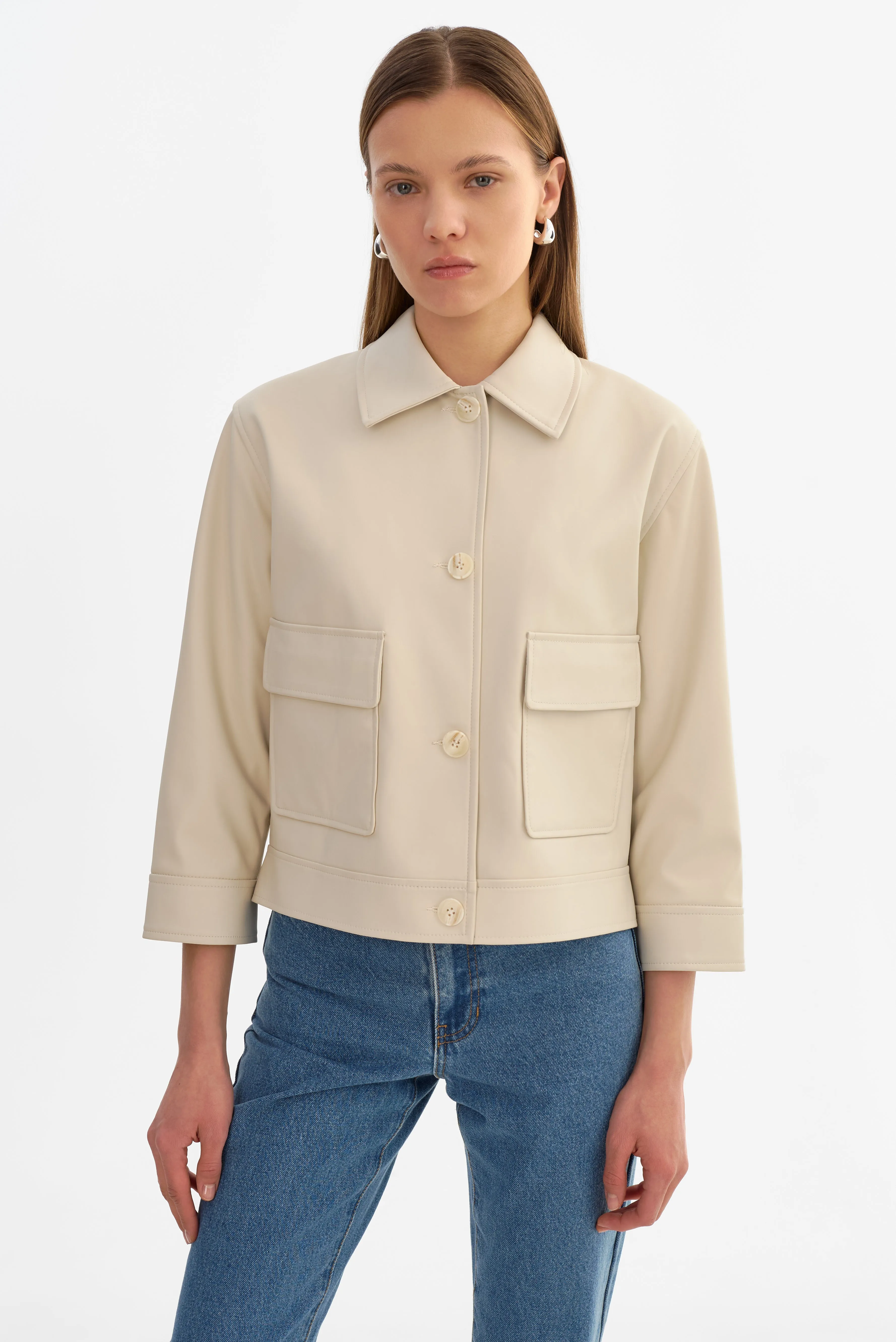 ELARA | Faux Leather Jacket sold by LAMARQUE