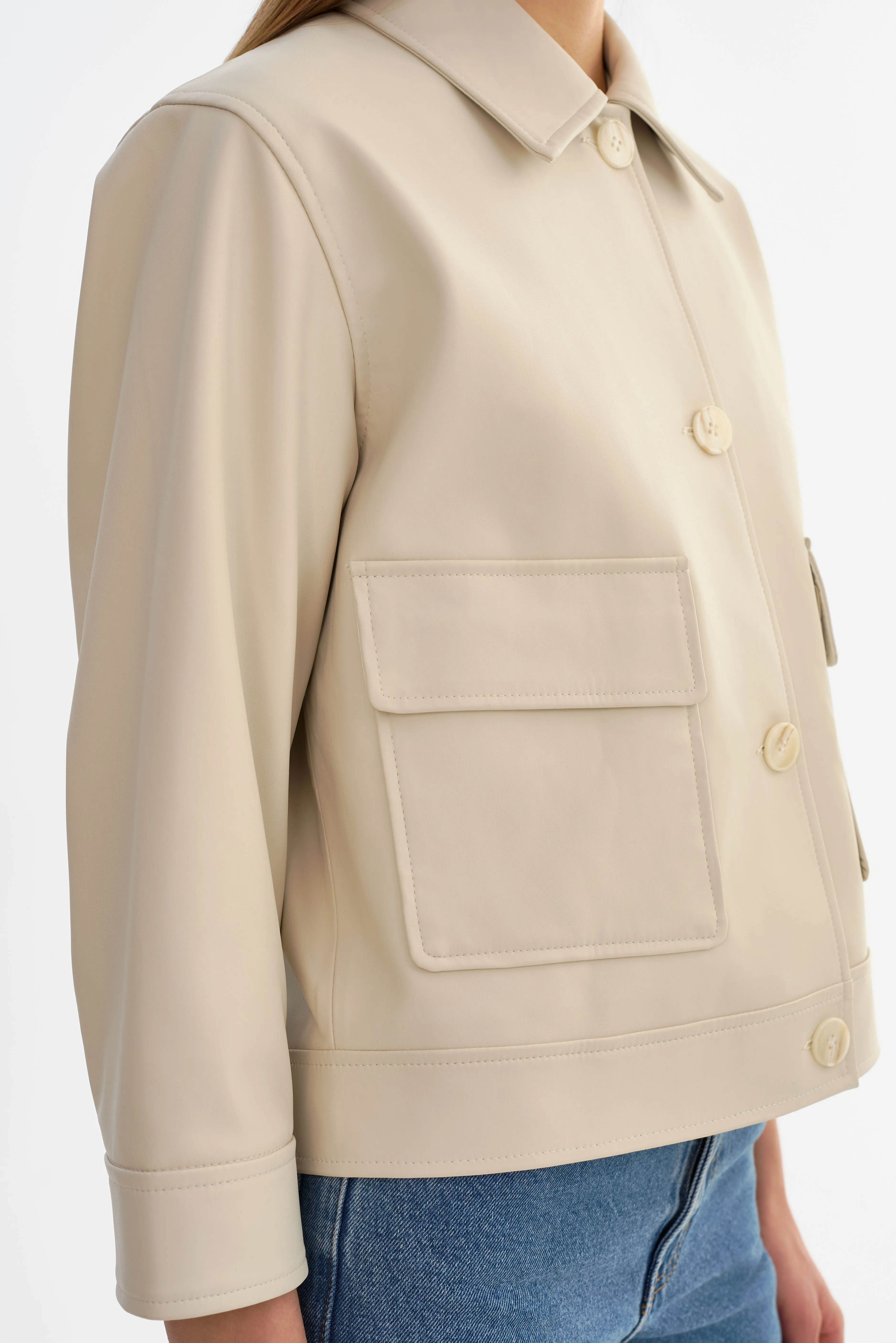 ELARA | Faux Leather Jacket sold by LAMARQUE product image thumbnail 3