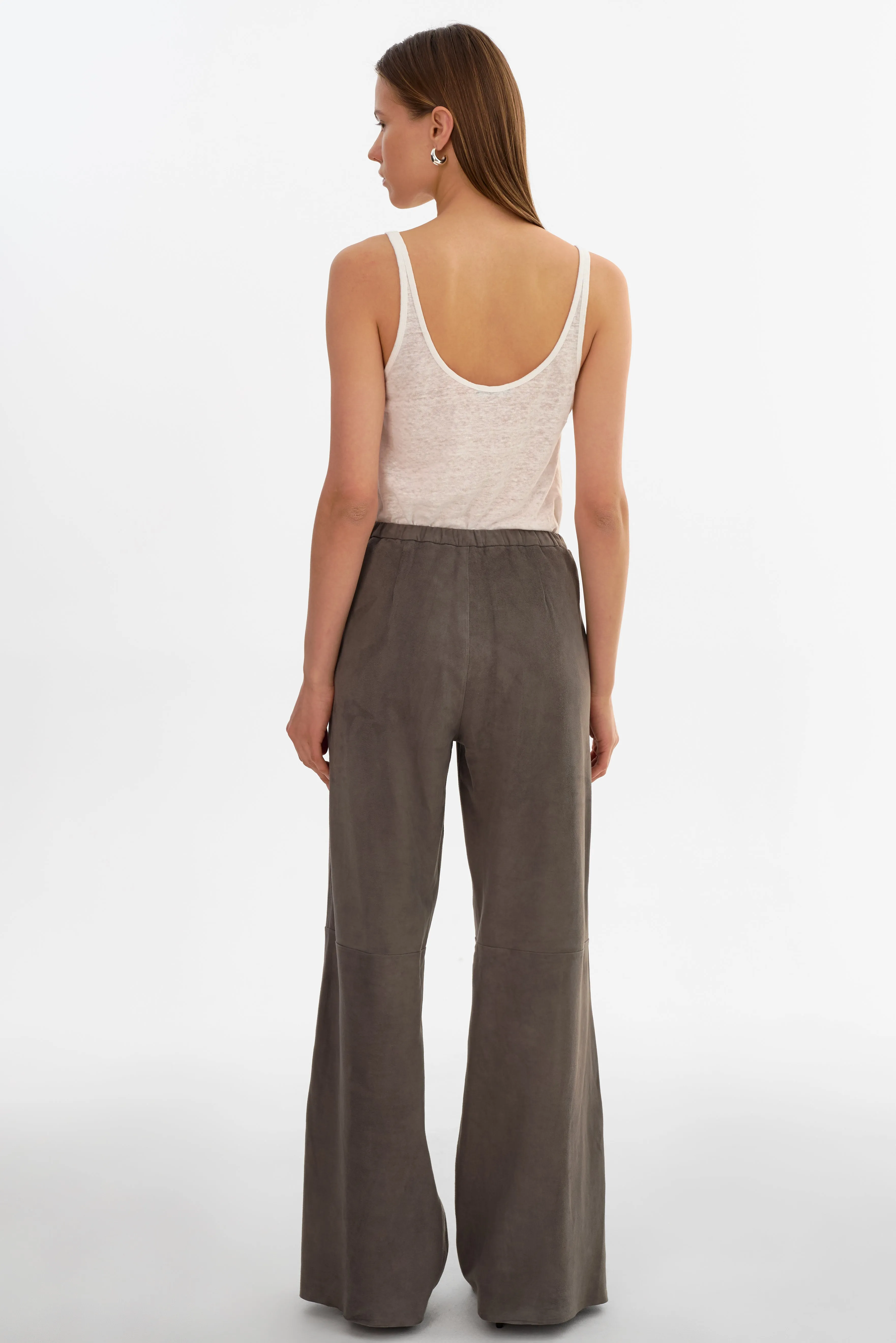 ELISE | Wide-Leg Suede Pants sold by LAMARQUE product image thumbnail 5