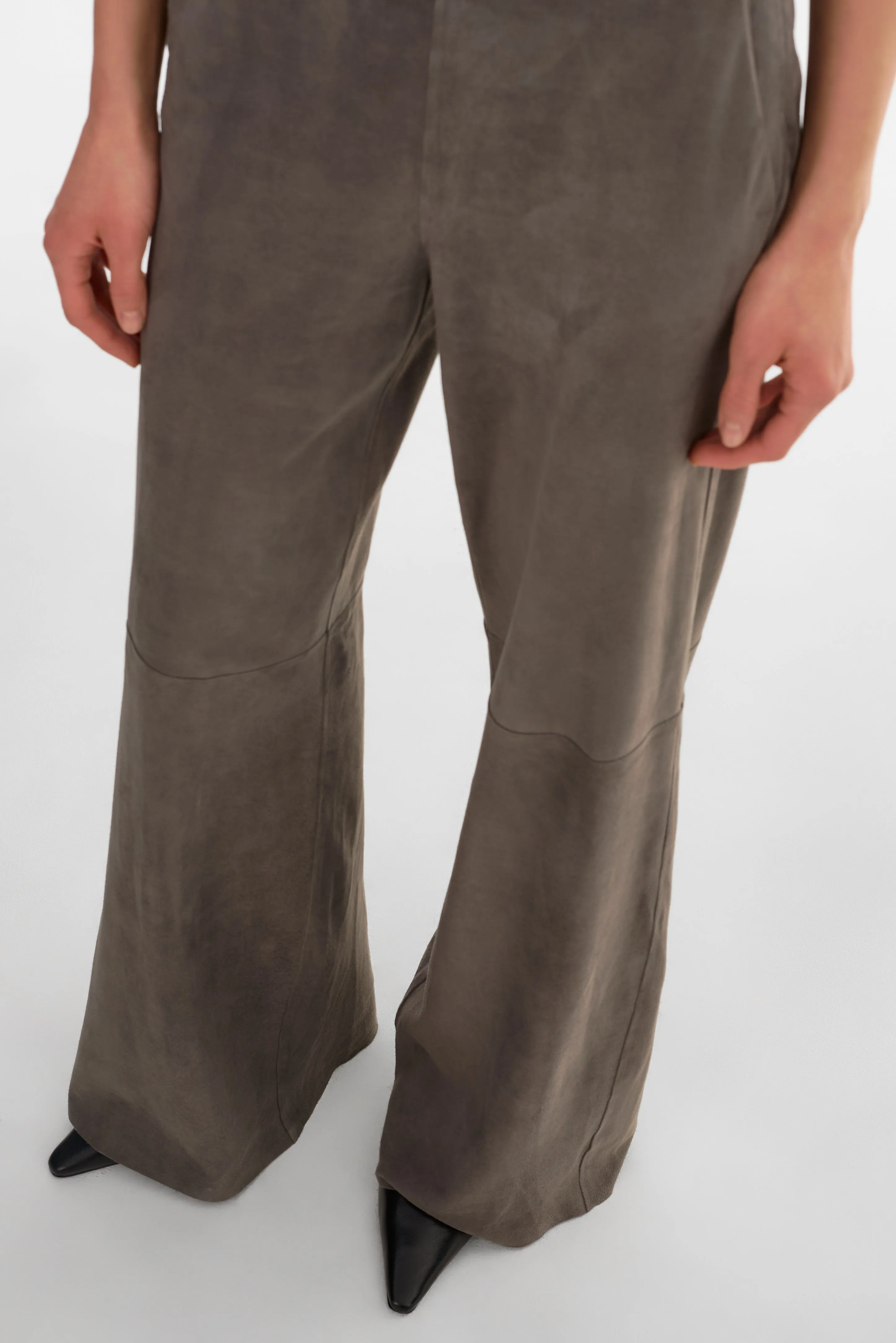 ELISE | Wide-Leg Suede Pants sold by LAMARQUE product image thumbnail 4