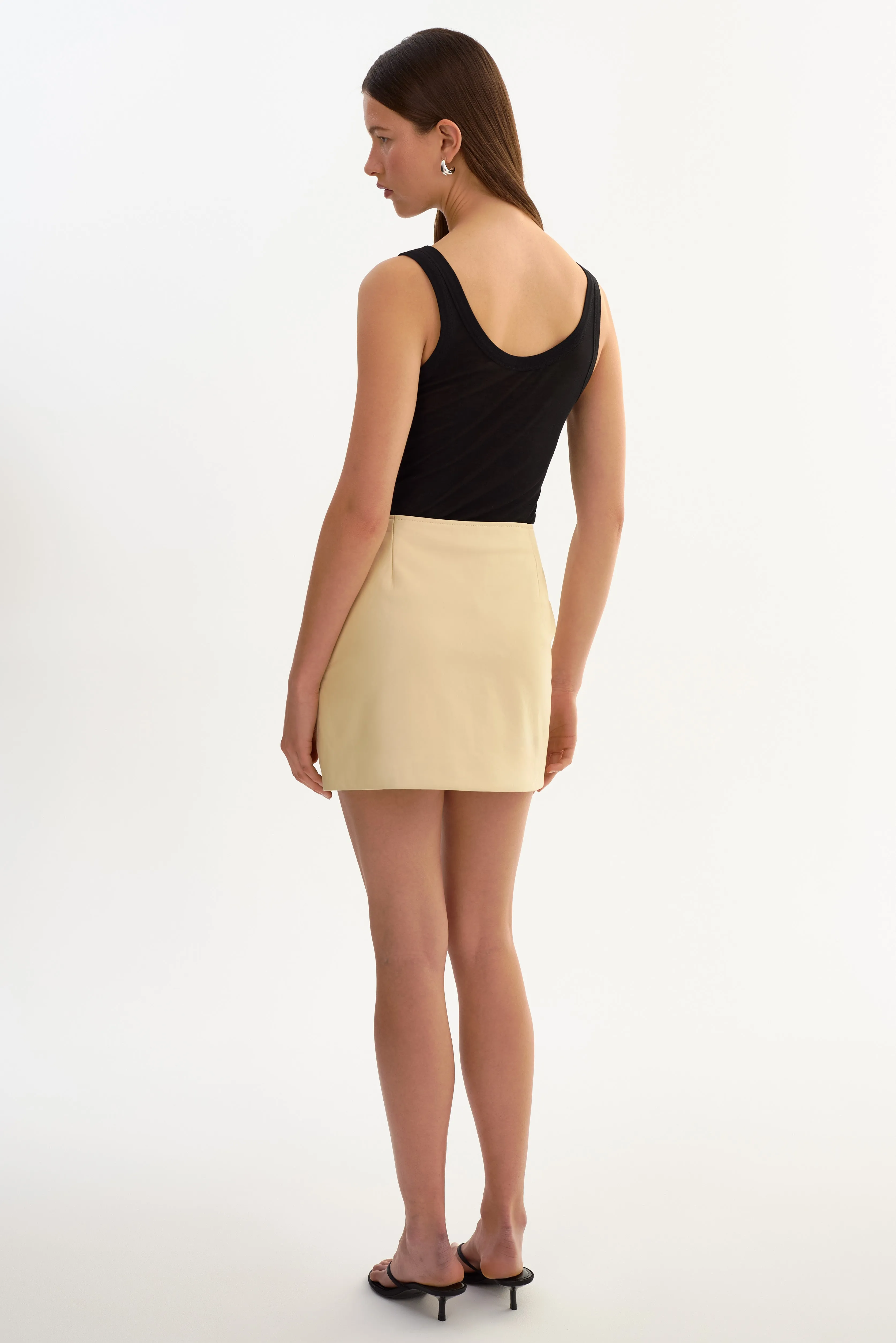 GLENN | Leather Mini Skirt sold by LAMARQUE product image thumbnail 5