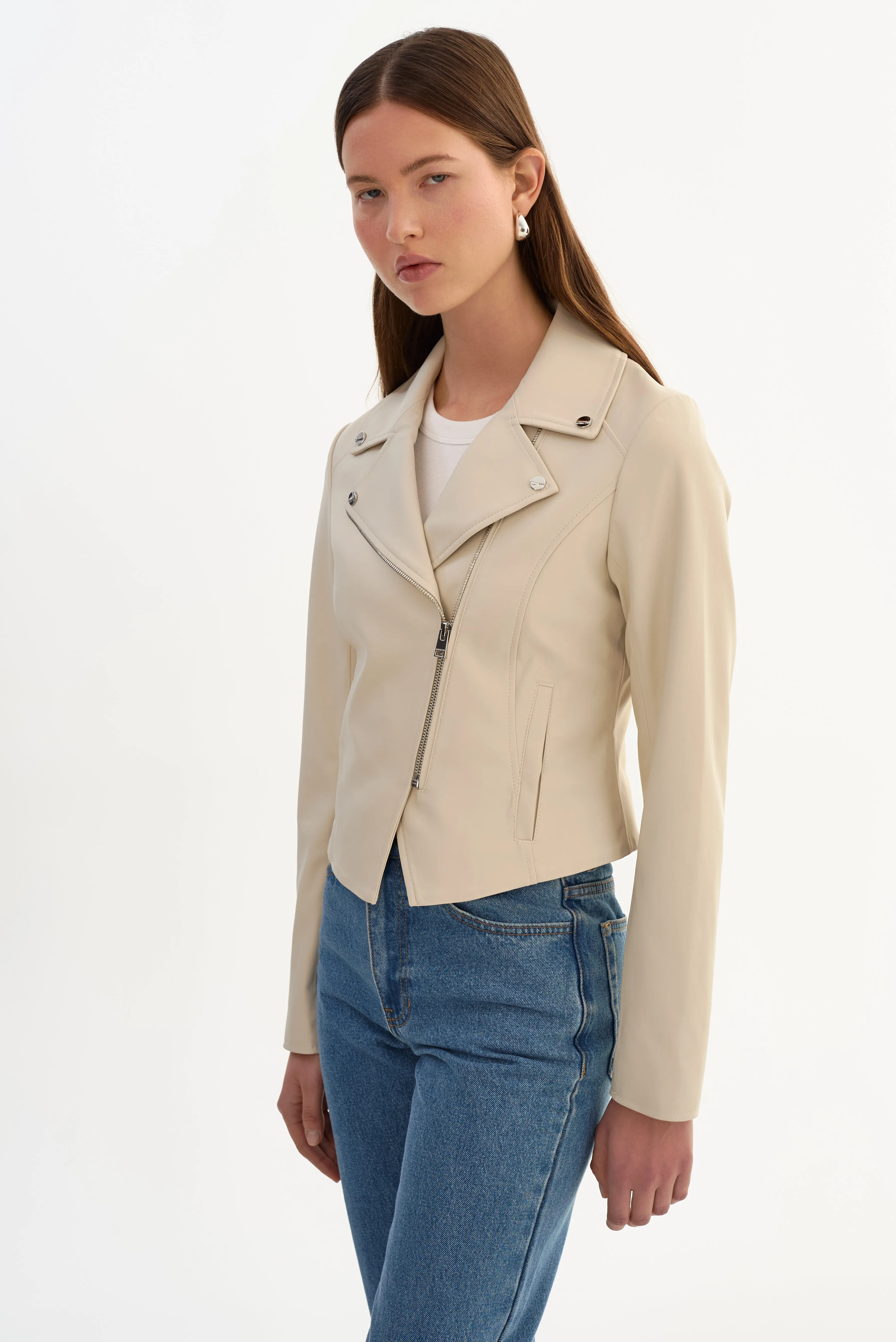 PASCALE | Fitted Faux Leather Jacket sold by LAMARQUE product image thumbnail 5
