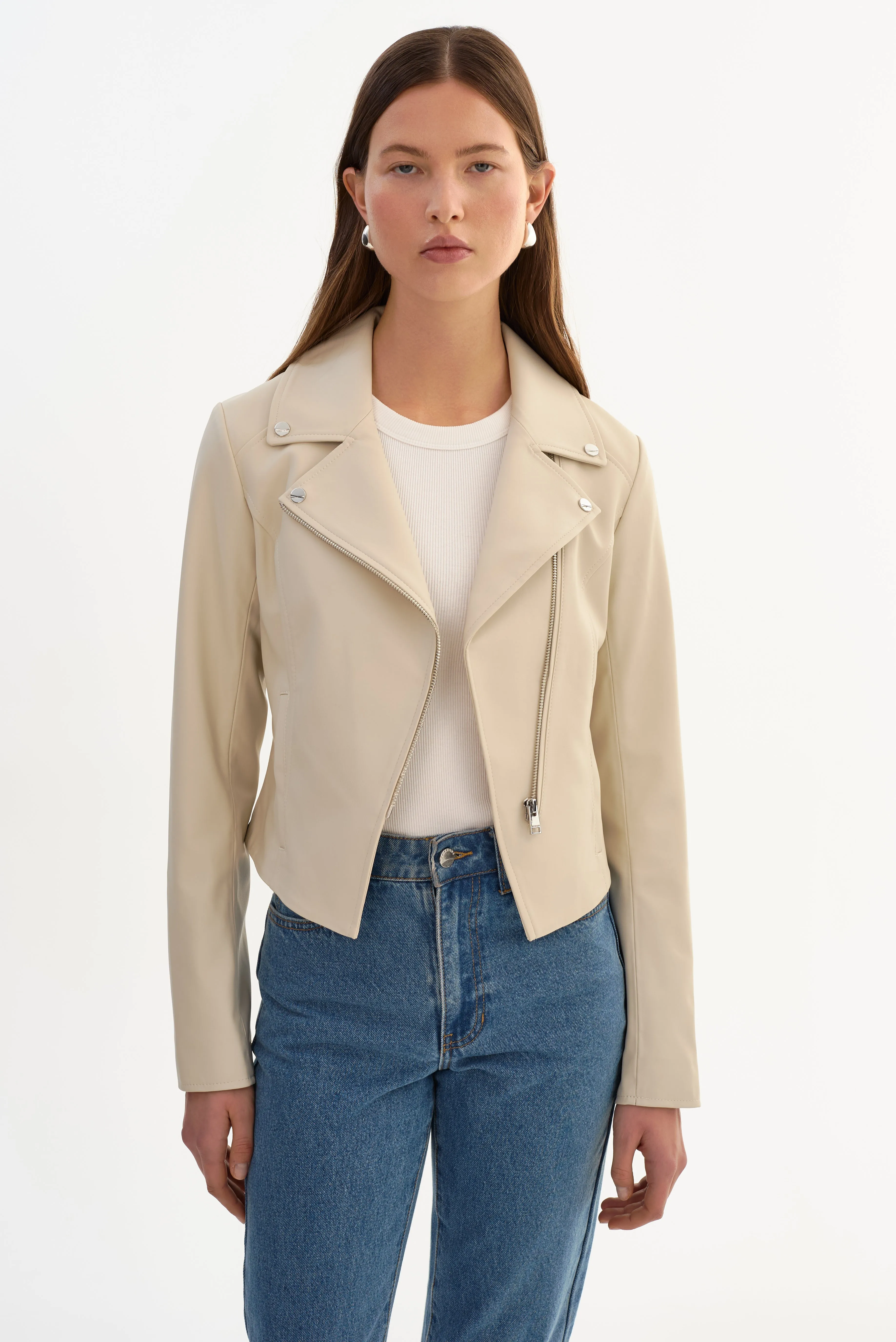 PASCALE | Fitted Faux Leather Jacket sold by LAMARQUE product image thumbnail 3