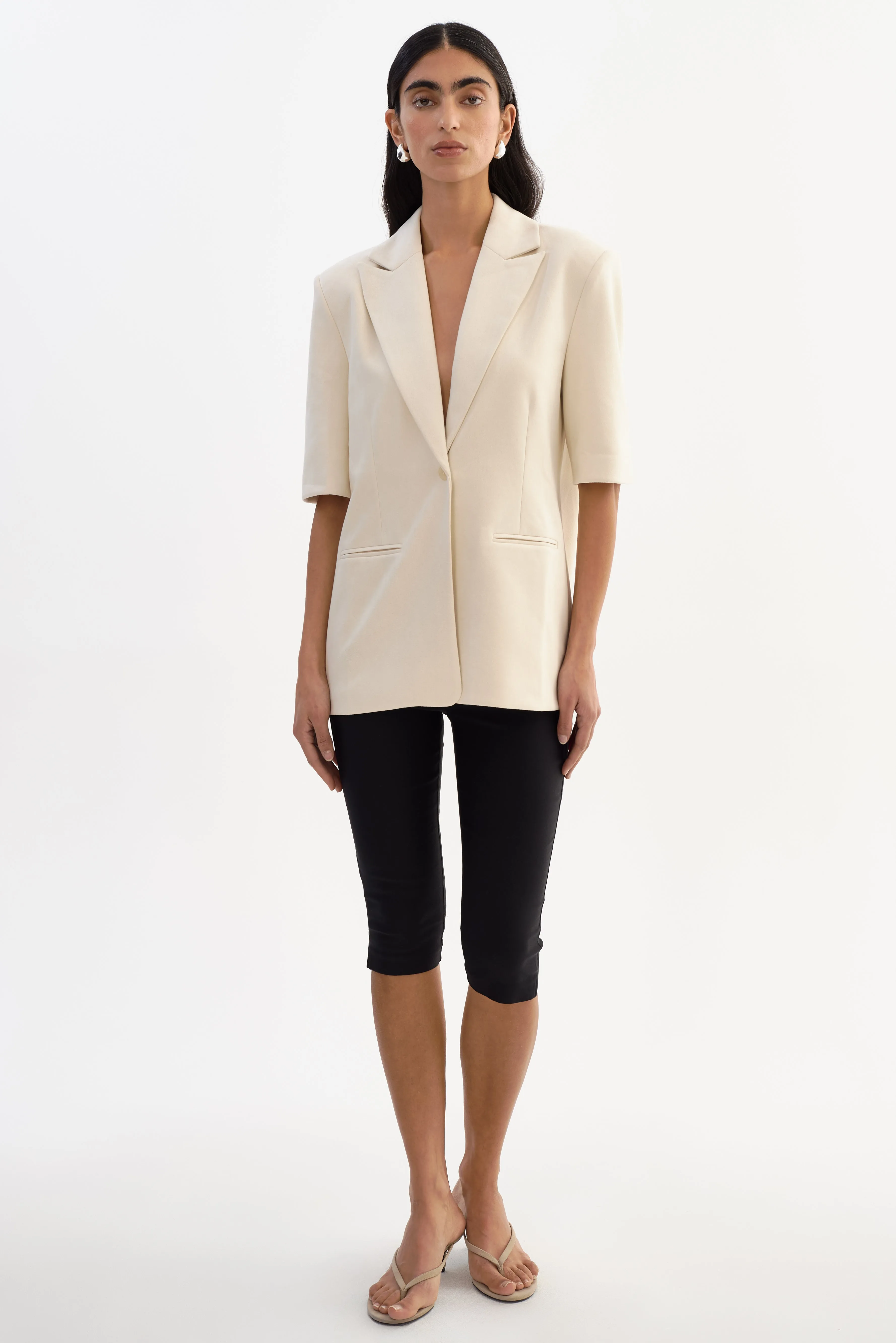 HAZEL | Faux Suede Blazer sold by LAMARQUE