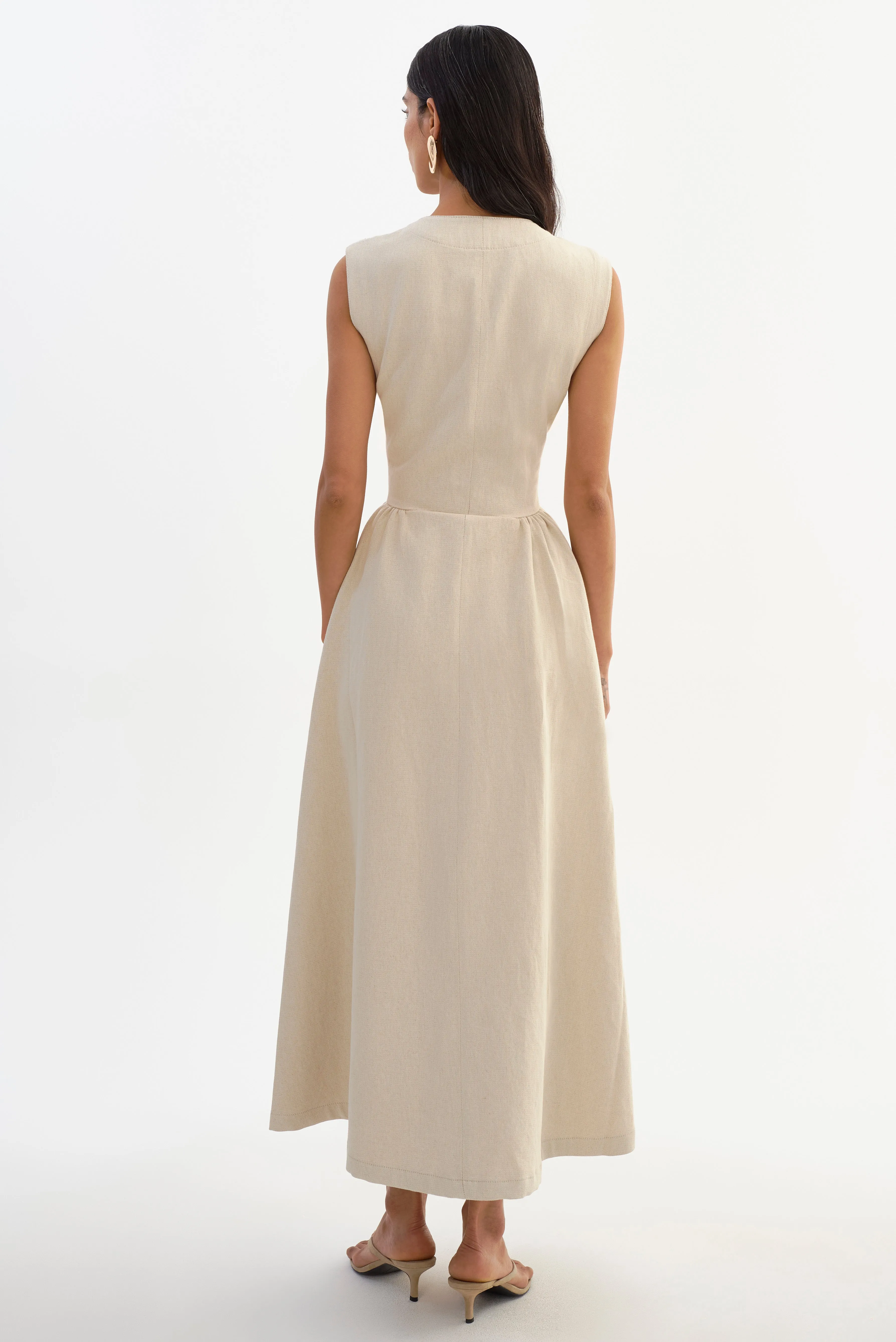 TAMIKA | Linen Blend Twill Dress sold by LAMARQUE product image thumbnail 5