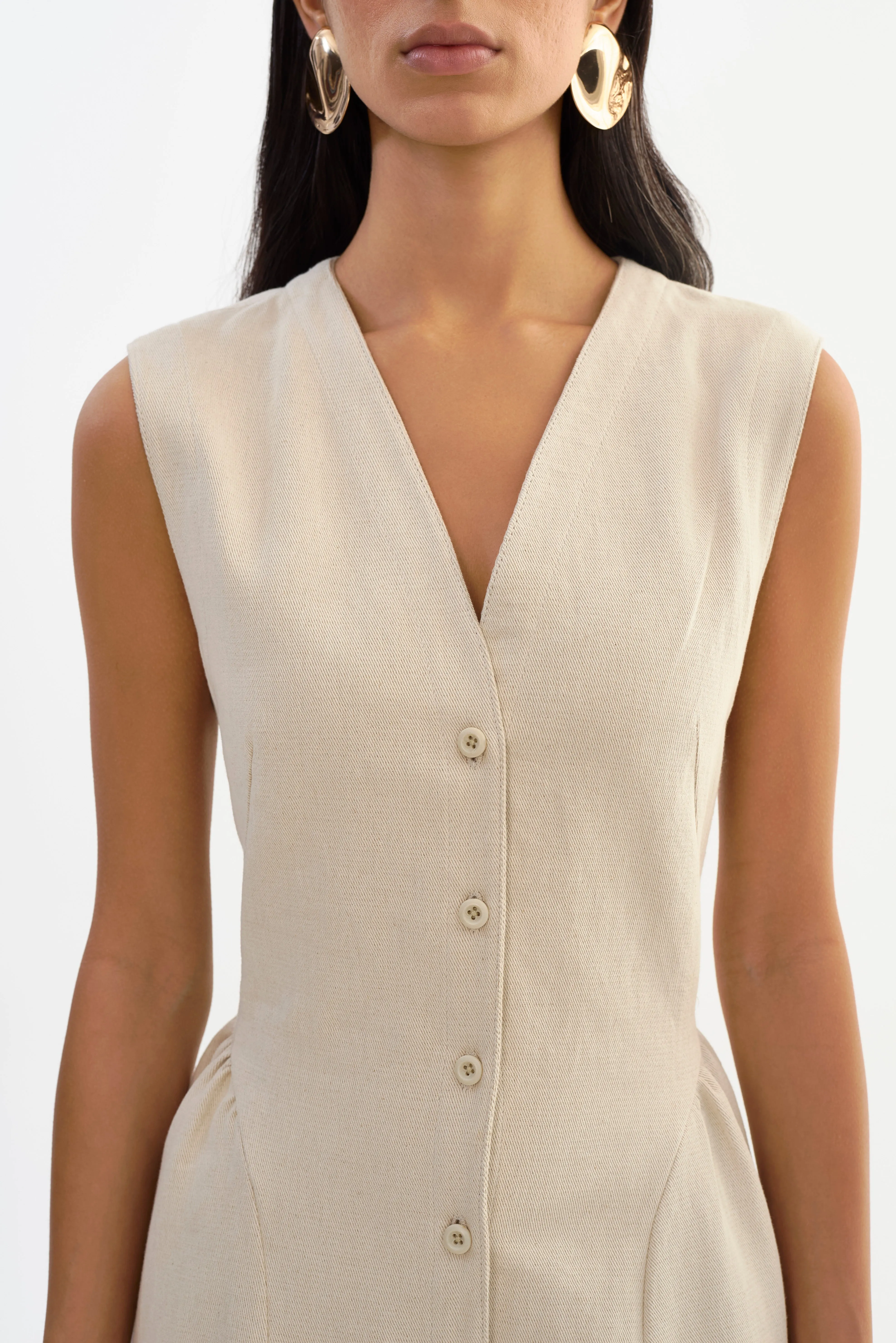 TAMIKA | Linen Blend Twill Dress sold by LAMARQUE product image thumbnail 2