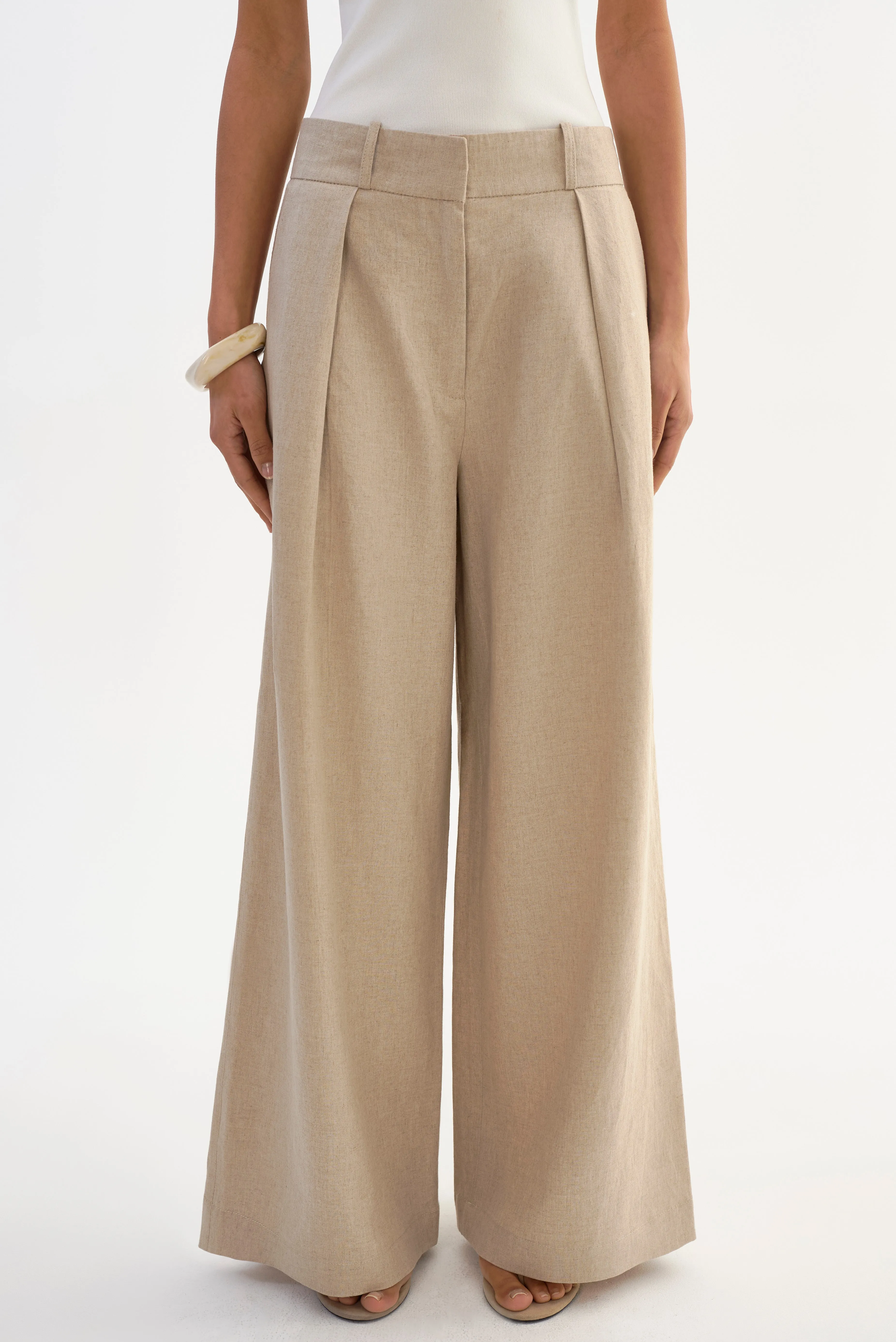 MIRIAM | Wide-Leg Linen Pants sold by LAMARQUE product image thumbnail 2