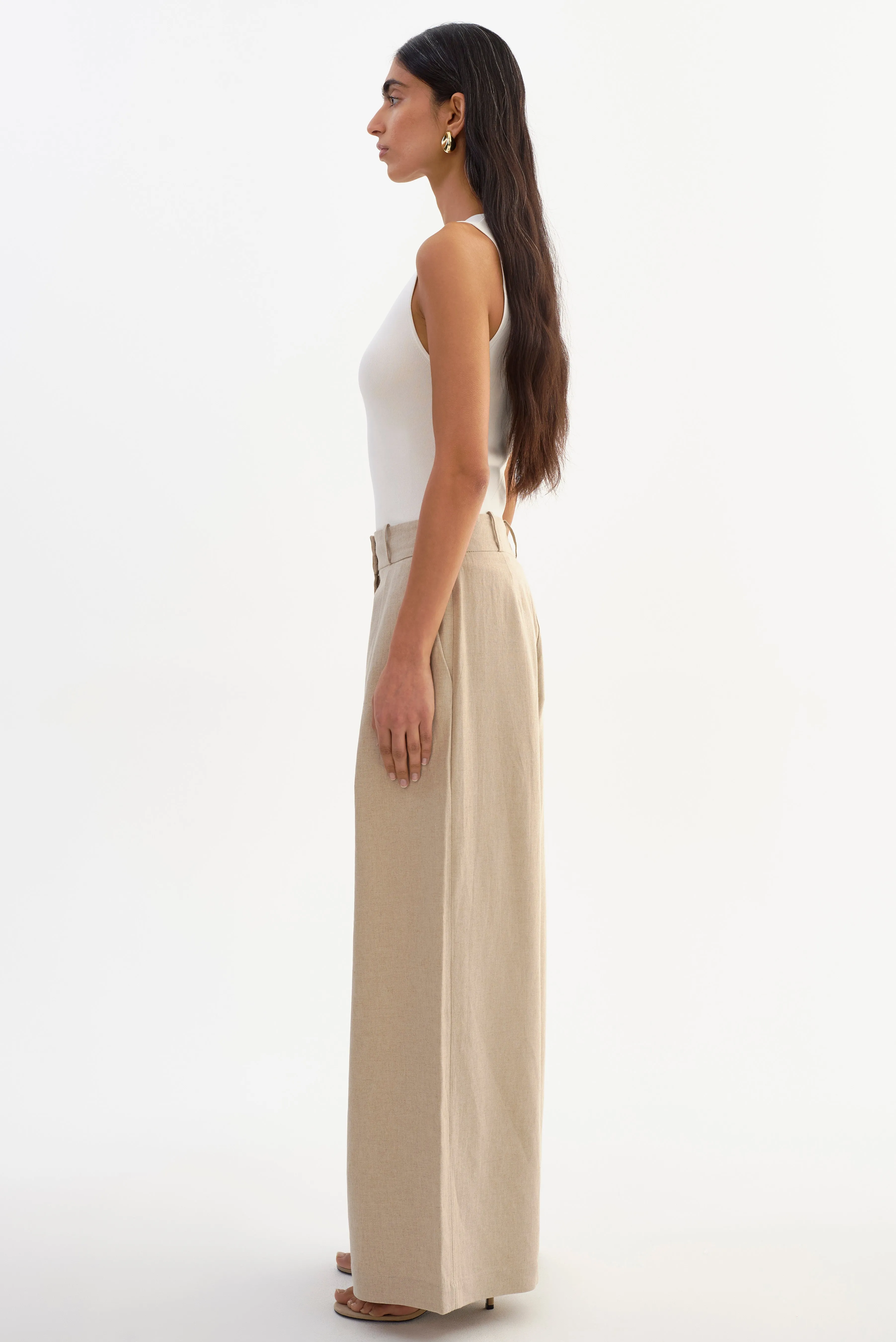 MIRIAM | Wide-Leg Linen Pants sold by LAMARQUE product image thumbnail 3