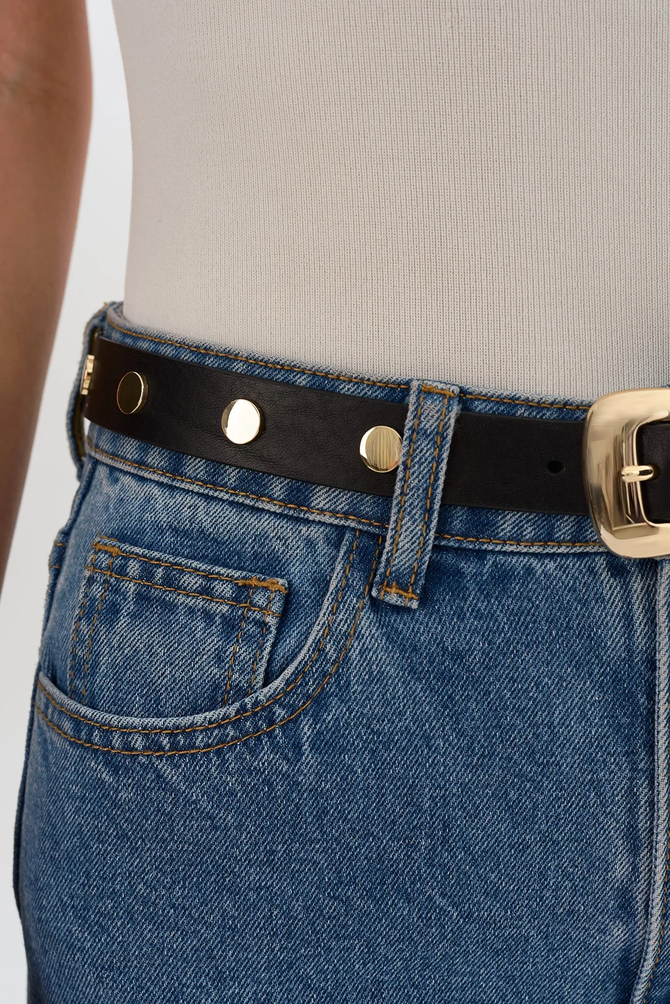 HAMPTONS | Studded Leather Belt sold by LAMARQUE product image thumbnail 2