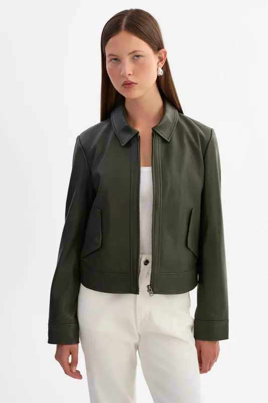 TESS | Leather Jacket made by LAMARQUE
