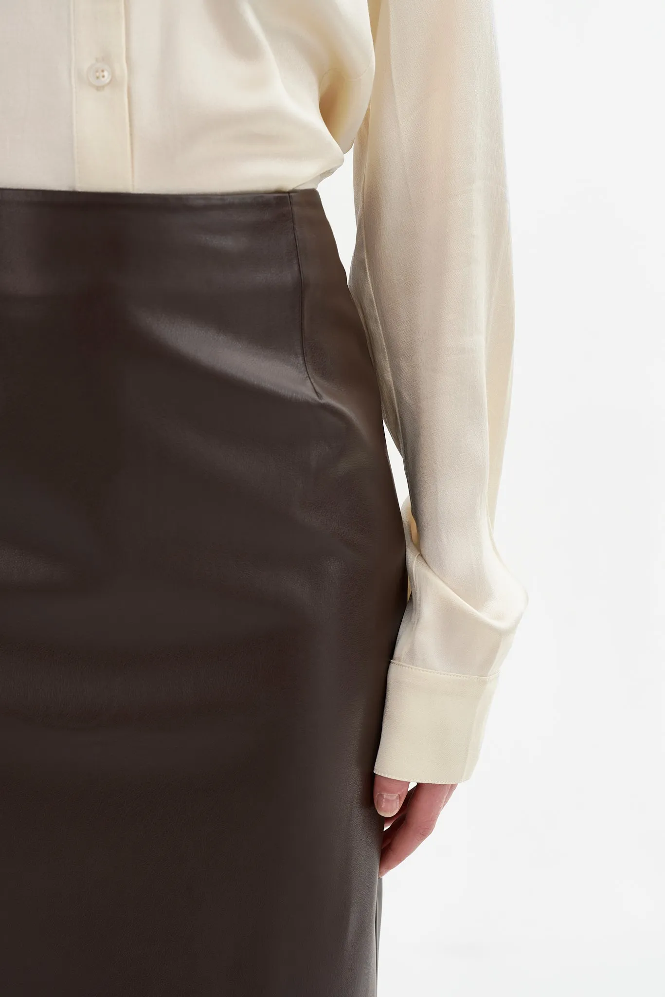 LUCIANA | Faux Leather Pencil Skirt sold by LAMARQUE product image thumbnail 5