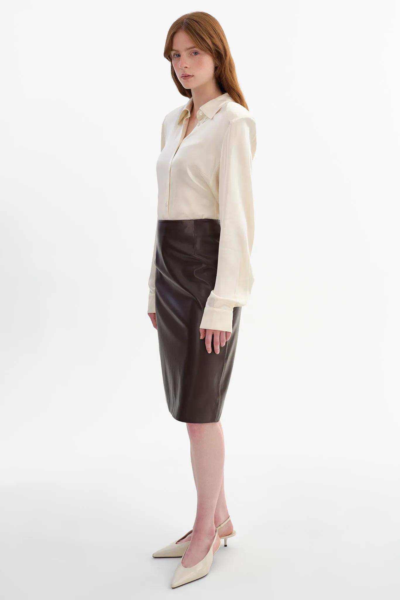 LUCIANA | Faux Leather Pencil Skirt sold by LAMARQUE product image thumbnail 2