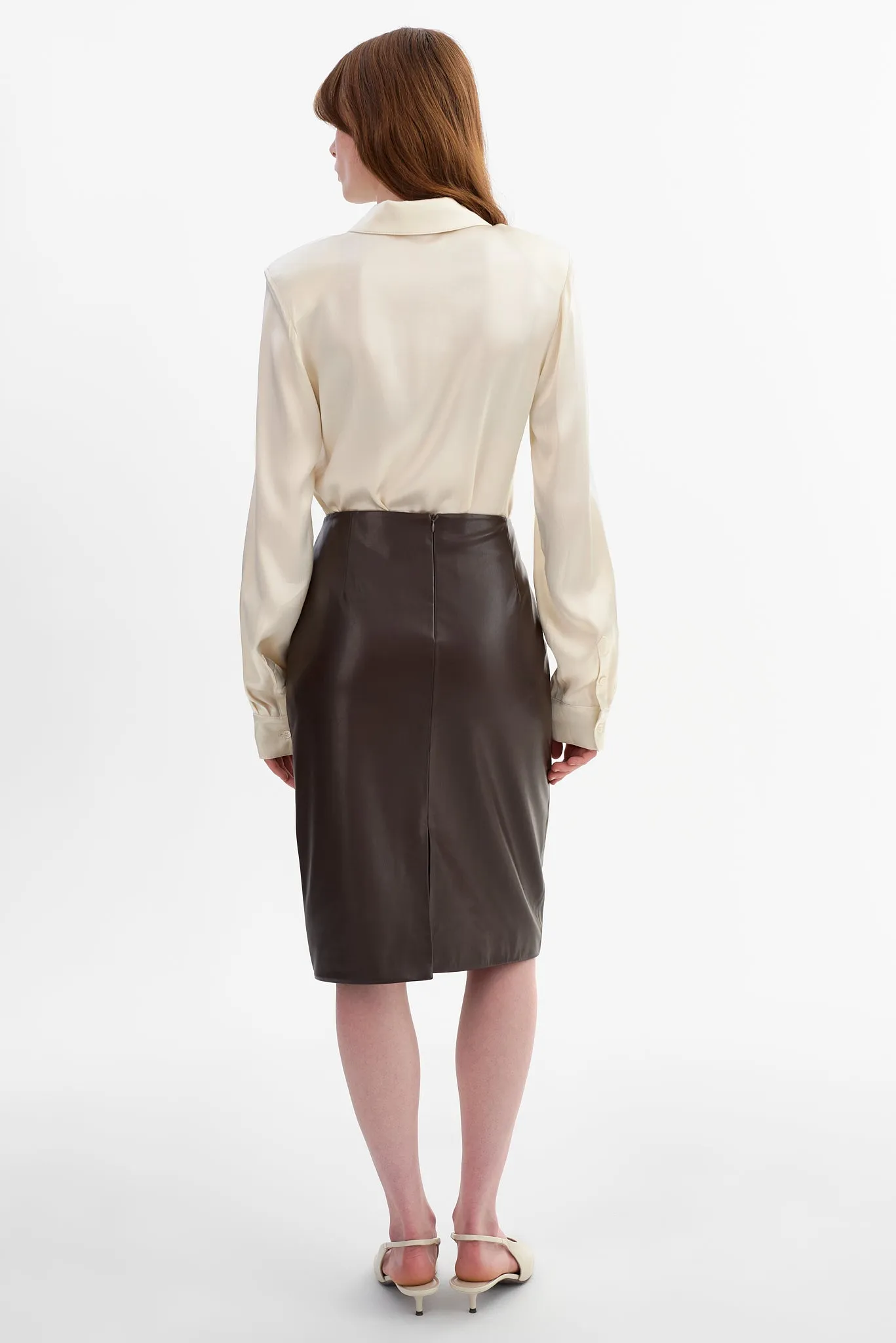 LUCIANA | Faux Leather Pencil Skirt sold by LAMARQUE product image thumbnail 3