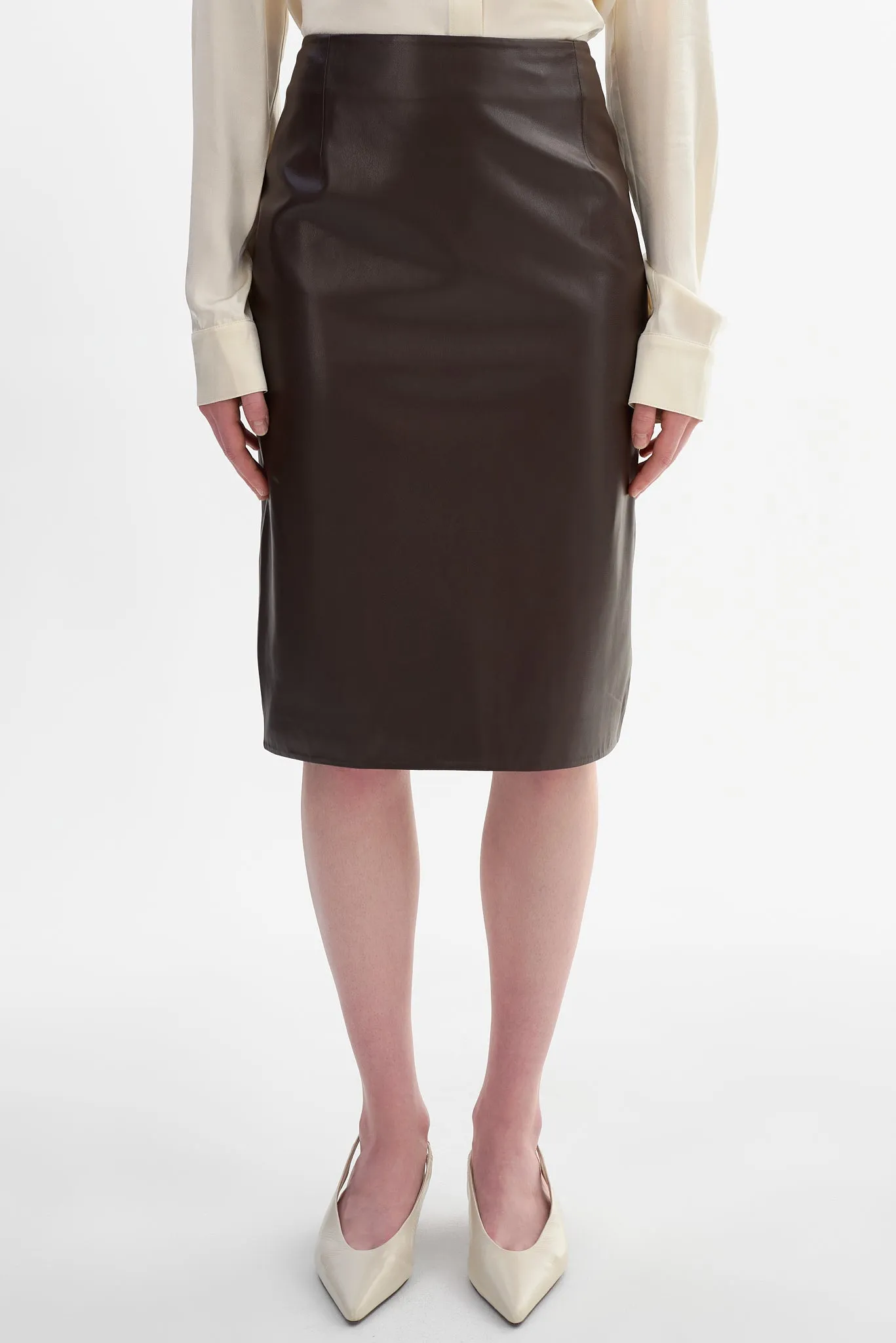 LUCIANA | Faux Leather Pencil Skirt sold by LAMARQUE product image thumbnail 4
