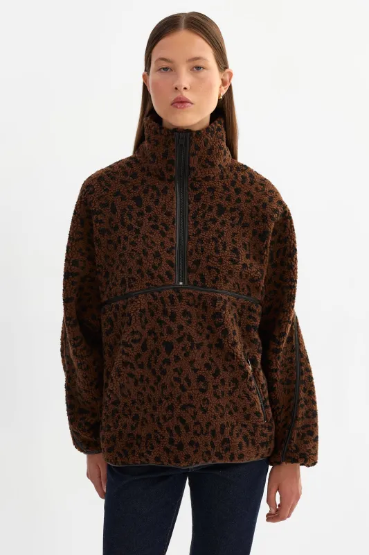 HELSA LEO | Knit Polar Fleece Pullover made by LAMARQUE
