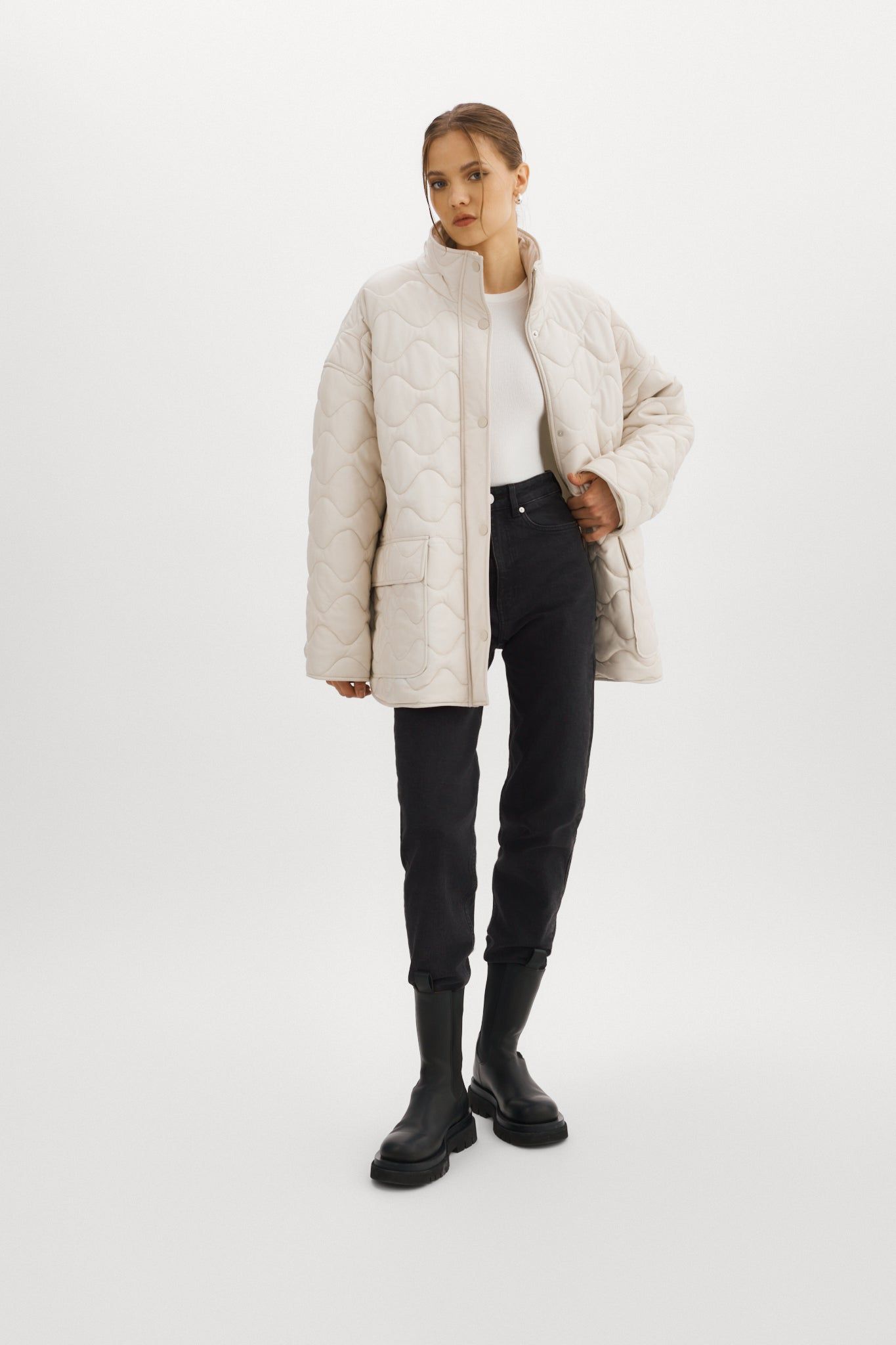 BERUKA | Quilted Leather Jacket sold by La Marque