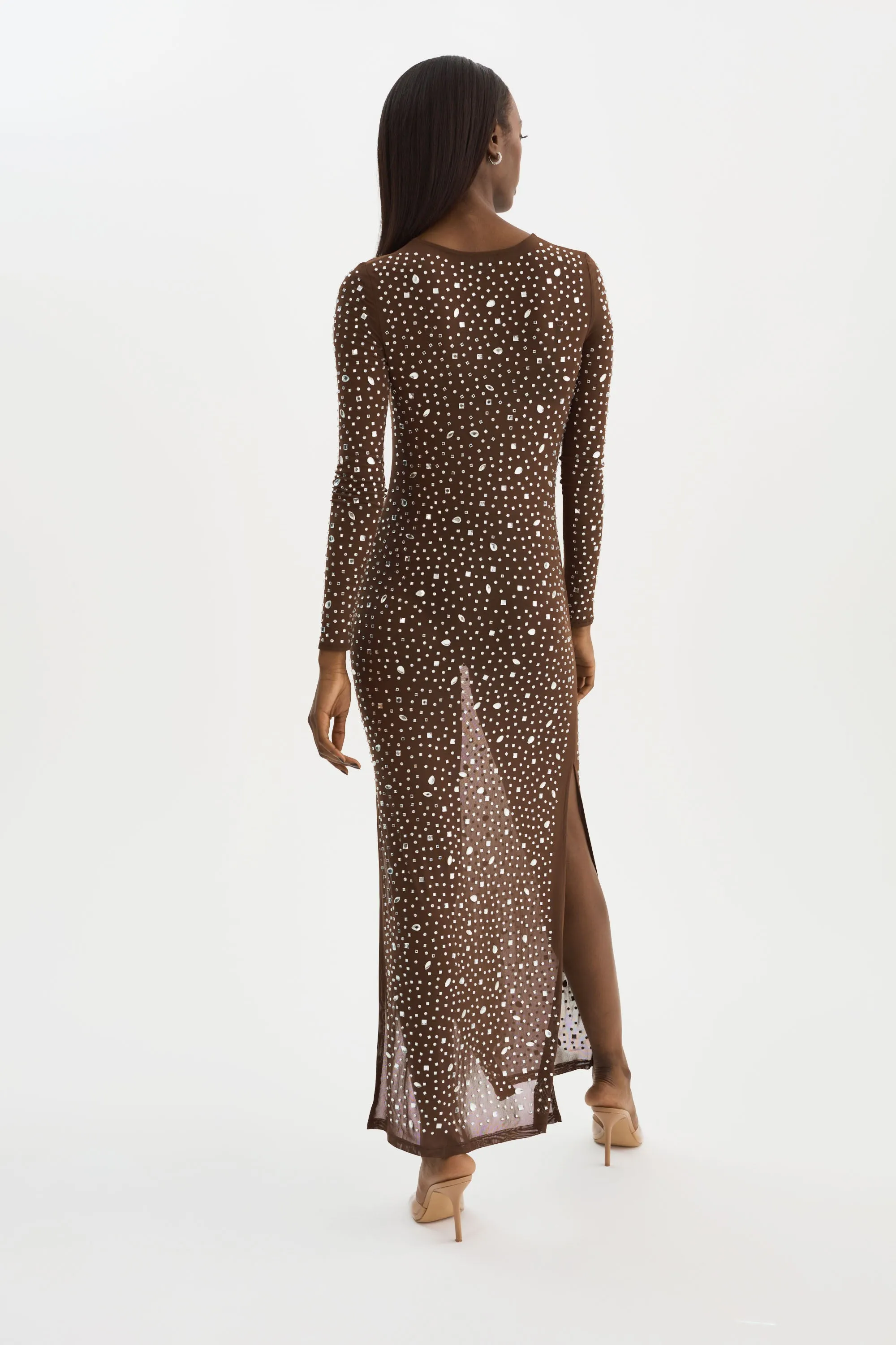 MARET | Rhinestone Mesh Dress sold by LAMARQUE product image thumbnail 5