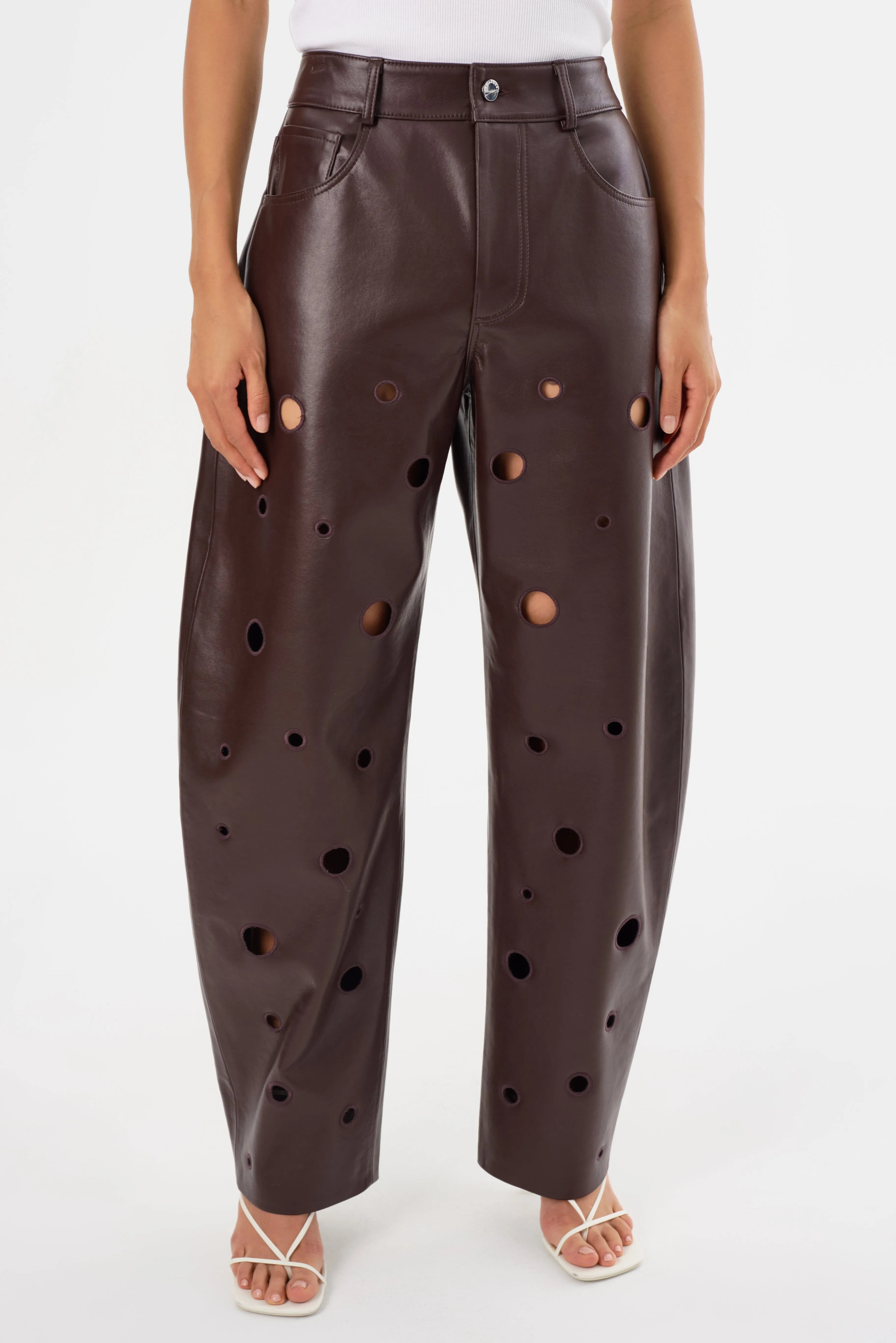 VENTANA | Recycled Leather Pants sold by LAMARQUE