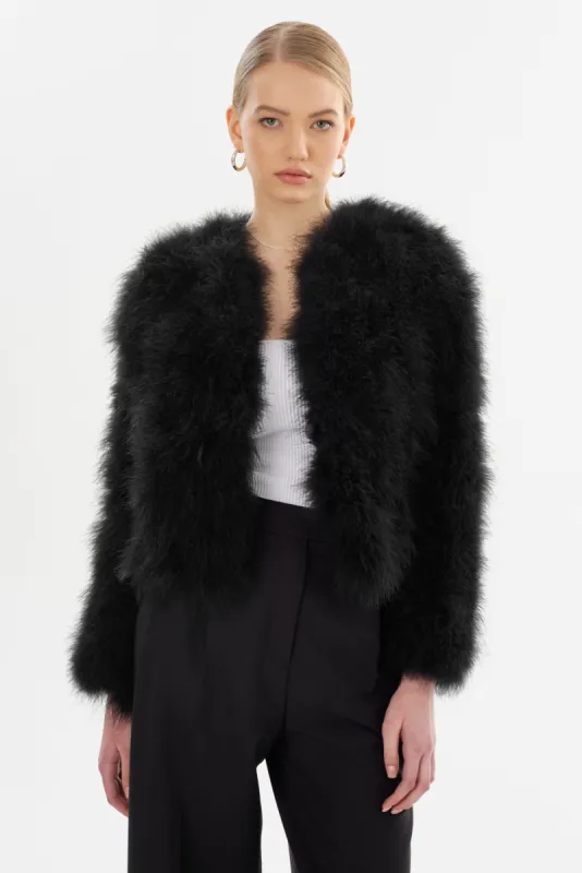 DEORA | Feather Jacket made by LAMARQUE
