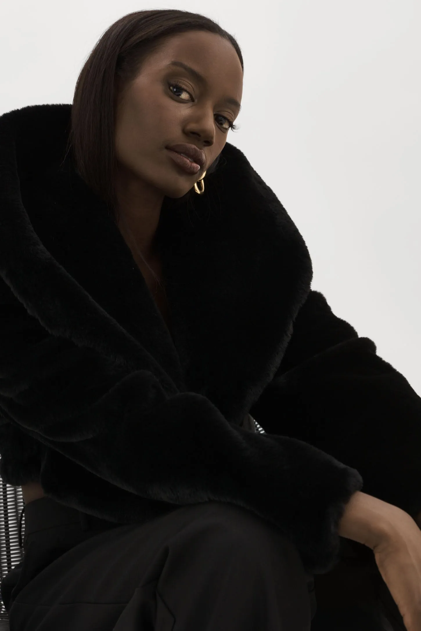 DANIKA | Cropped Faux Fur Jacket sold by LAMARQUE product image thumbnail 2