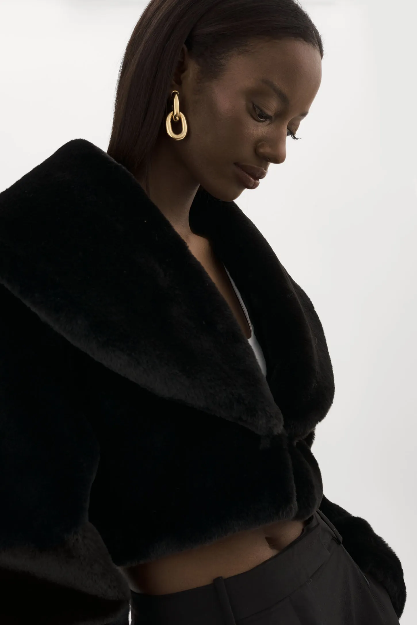 DANIKA | Cropped Faux Fur Jacket sold by LAMARQUE product image thumbnail 3