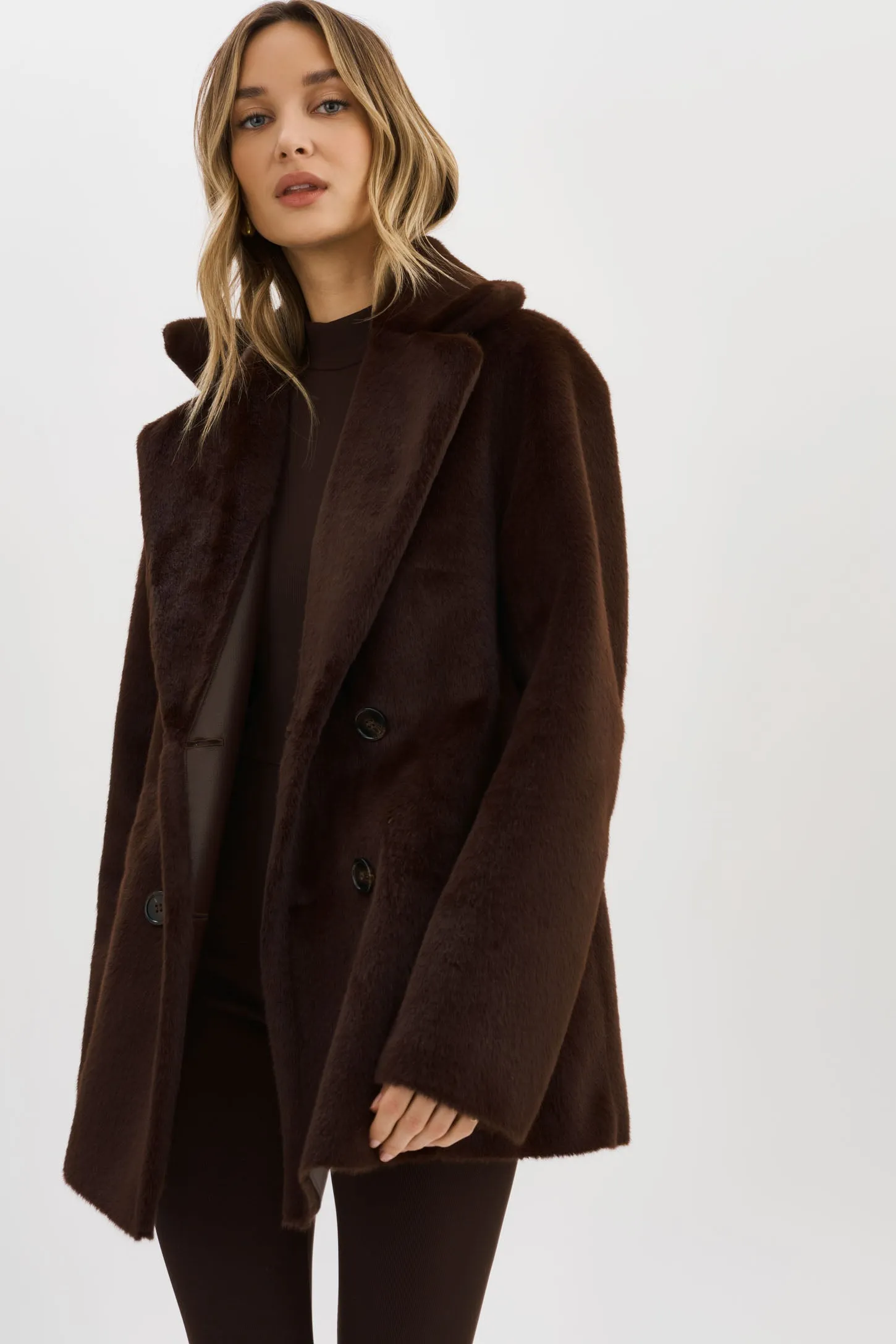 CAMILLE | Faux Shearling Reversible Coat sold by LAMARQUE product image thumbnail 3