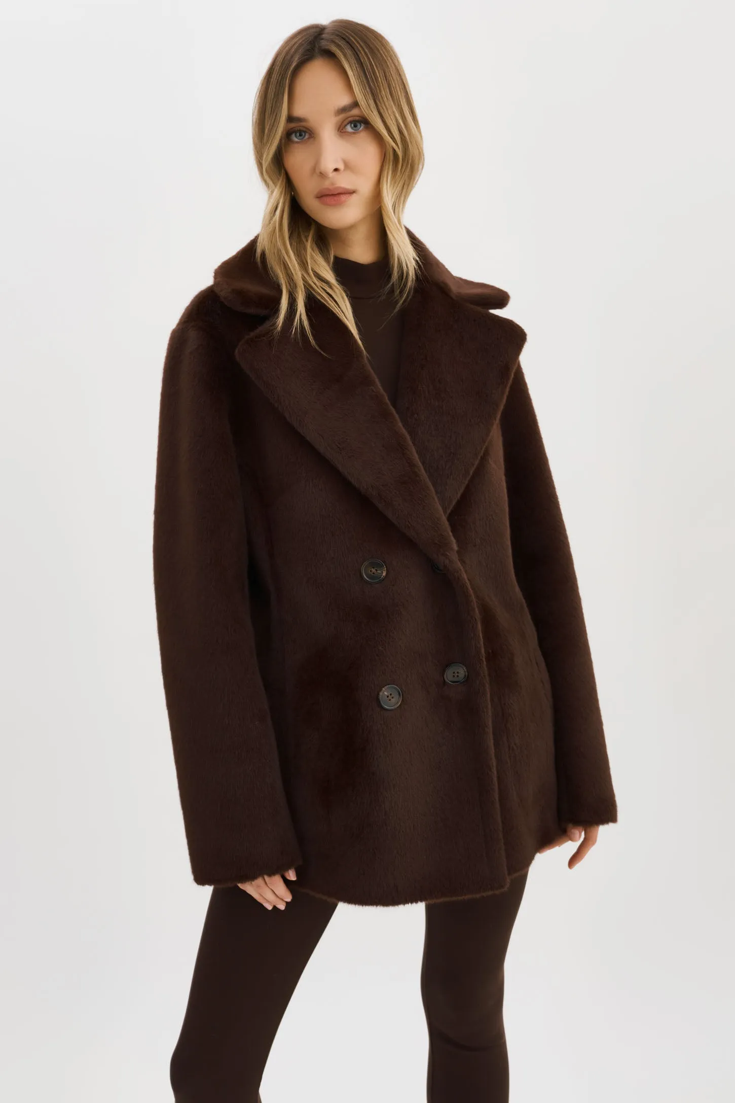 CAMILLE | Faux Shearling Reversible Coat sold by LAMARQUE product image thumbnail 5