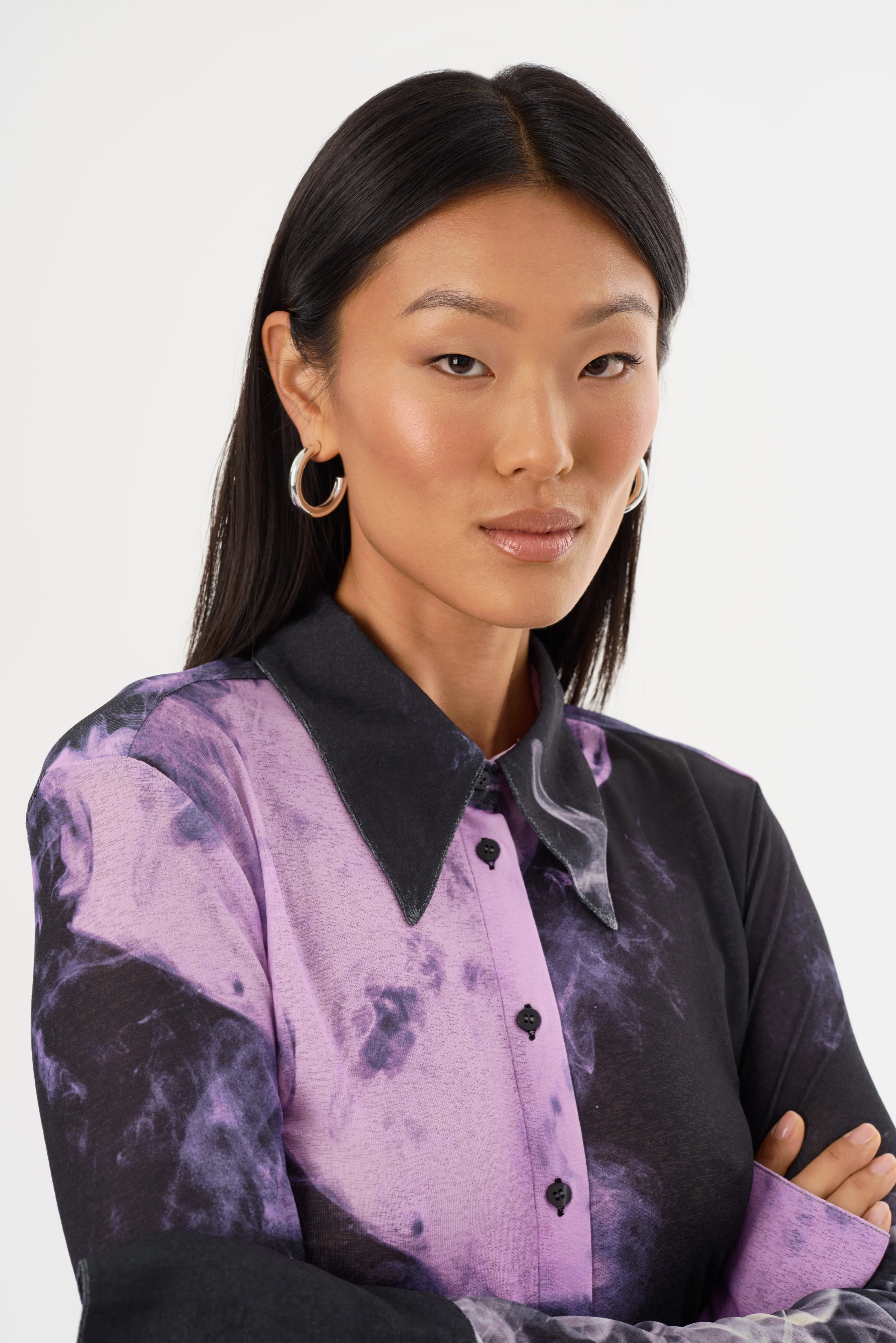 ALZINA | Printed Long Sleeve Shirt sold by LAMARQUE product image thumbnail 4