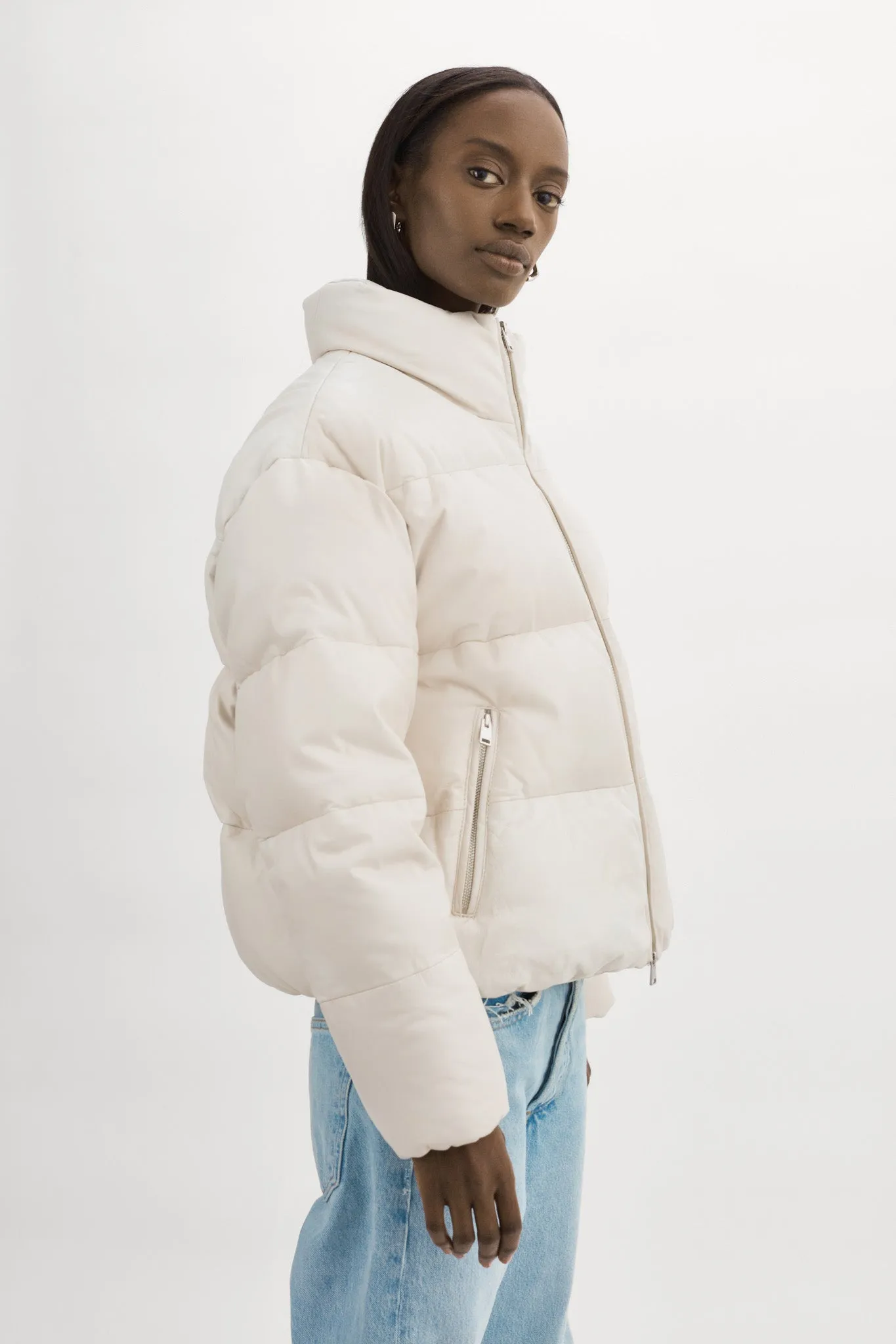 IRIS Leather Puffer Jacket sold by La Marque product image thumbnail 4