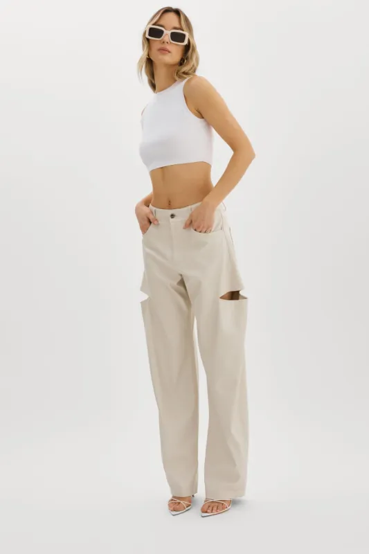 FALEEN | Faux Leather Loose Pants sold by La Marque