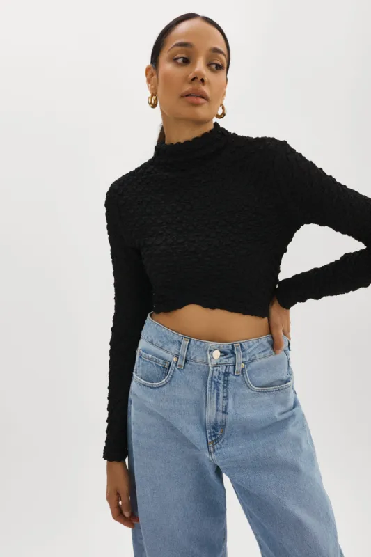 VELMA | Crossover Long Sleeve Top sold by La Marque