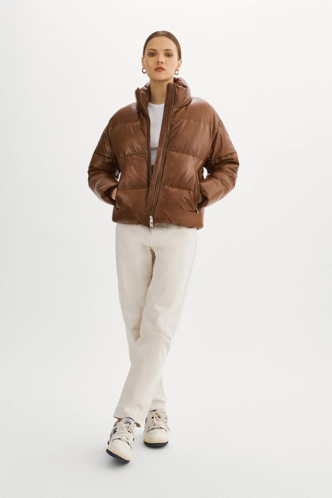 IRIS Leather Puffer Jacket sold by La Marque product image thumbnail 4