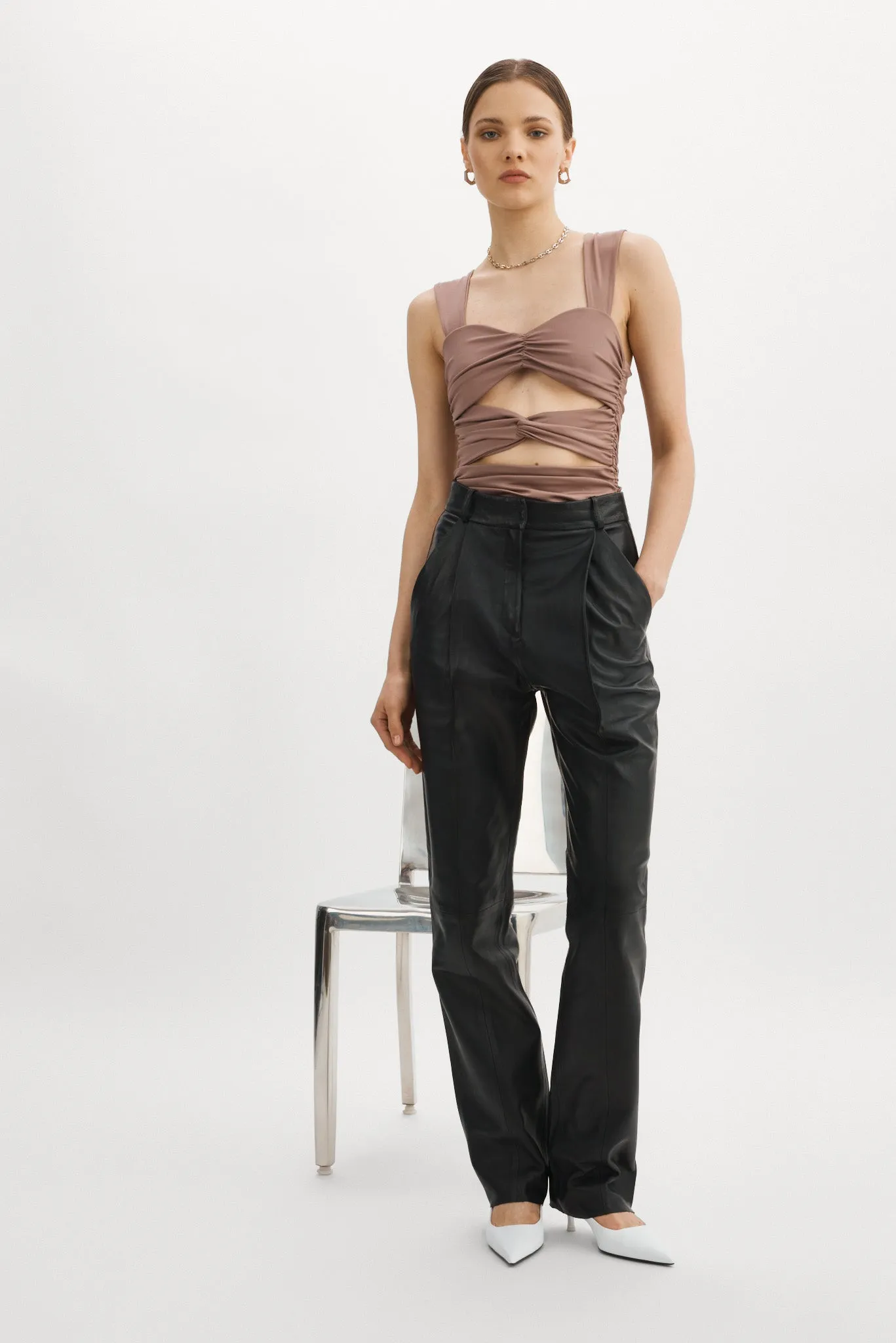 ZEELA | Ruched Cutout Cami sold by LAMARQUE product image thumbnail 3