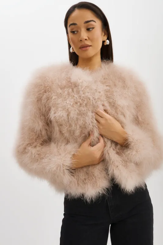 DEORA | Feather Jacket made by LAMARQUE