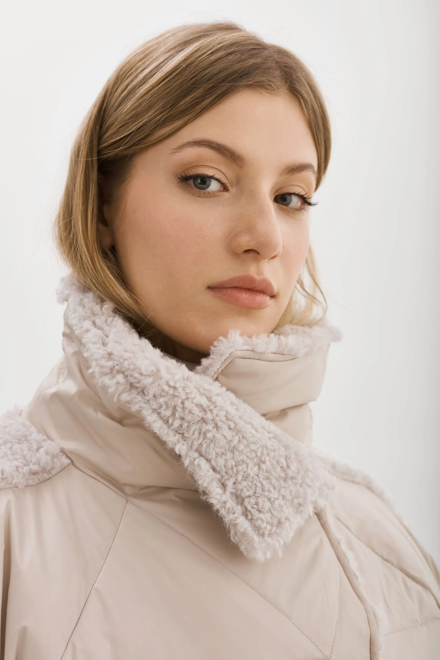 SHARON | Mixed Media Puffer Jacket sold by La Marque product image thumbnail 5