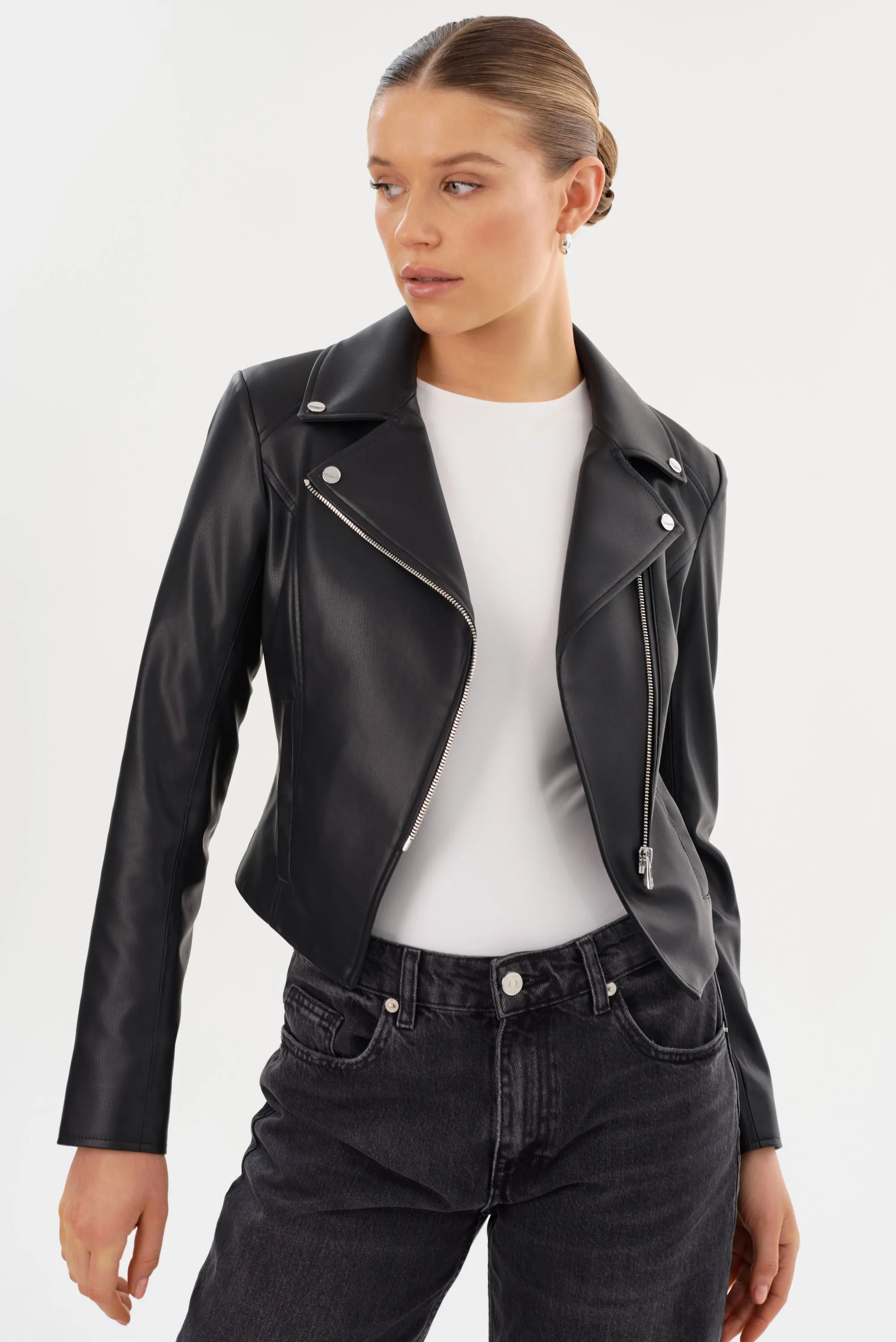 PASCALE | Fitted Faux Leather Jacket sold by La Marque product image thumbnail 3